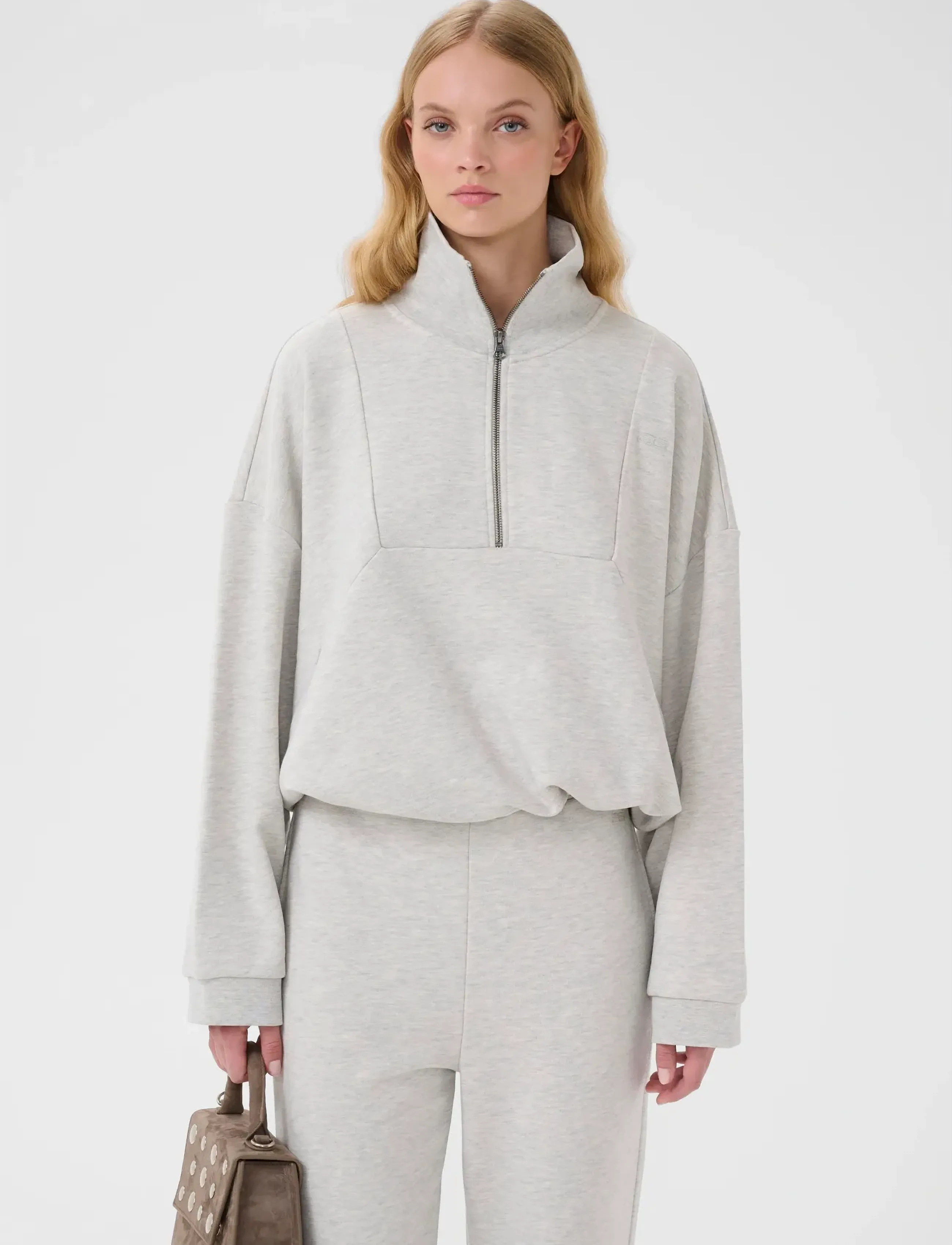 Gestuz Gznormi Sweatshirt, L, Grey, Sweatshirts & Hættetrøjer > Sweatshirts, Dame
