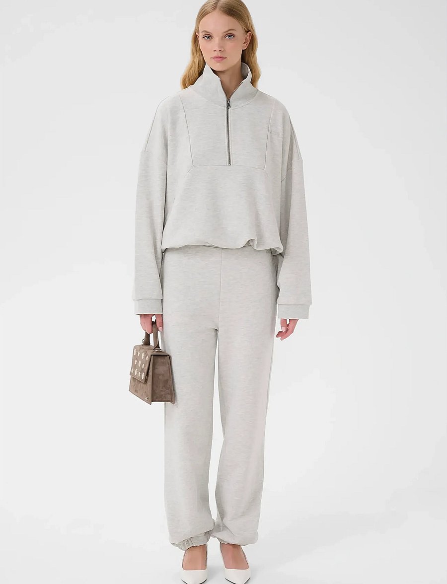 Gestuz - GZnormi sweatshirt - moetrendid - ultra light grey mÉlange - 3