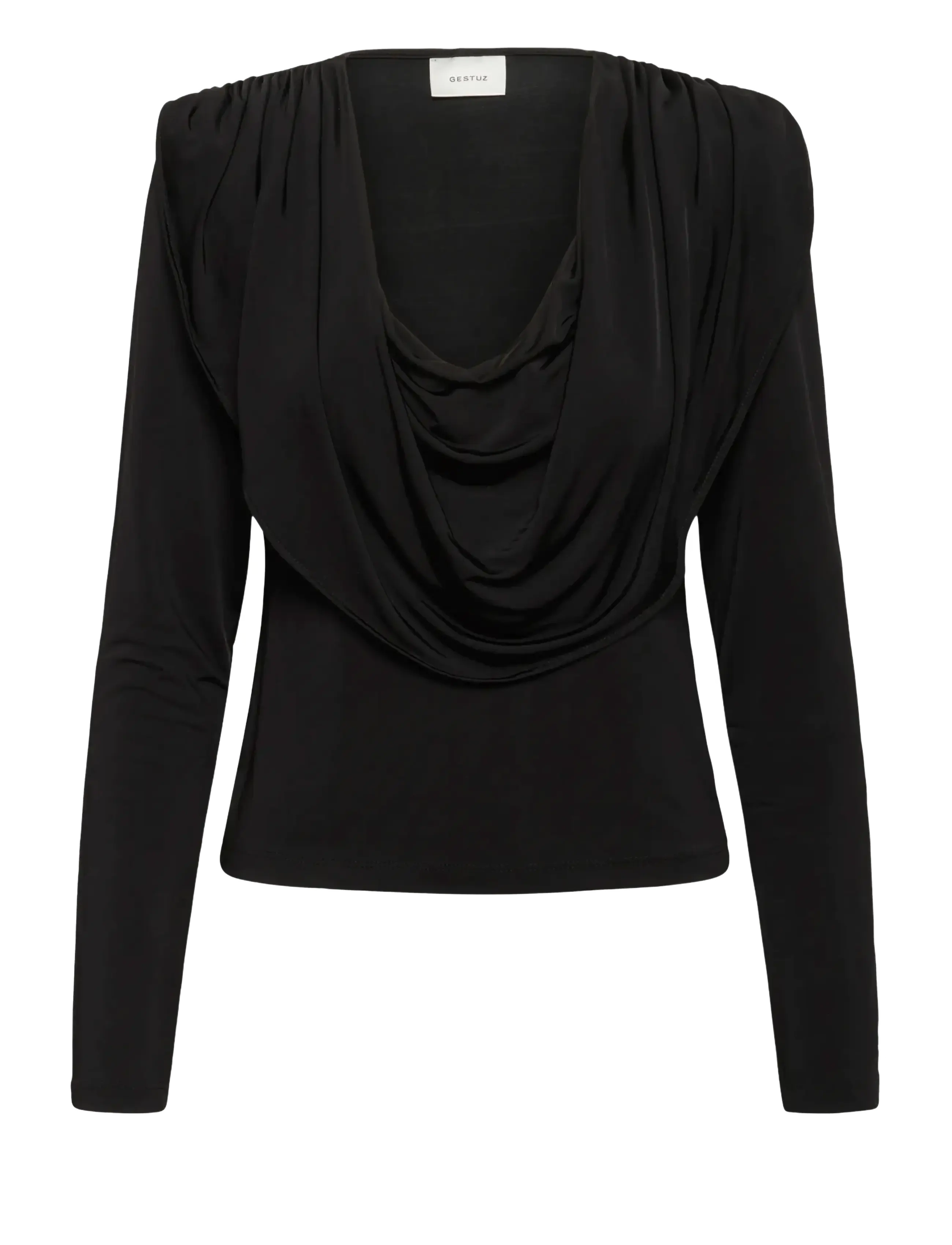 Gestuz GZlaily ls top - T-Shirts & Tops - BLACK / black