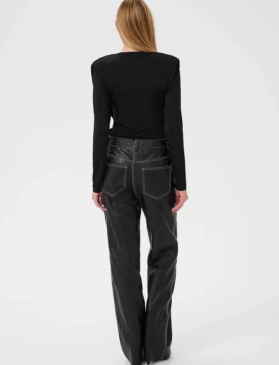 Gestuz - GZlaily ls top - långärmade toppar - black - 4