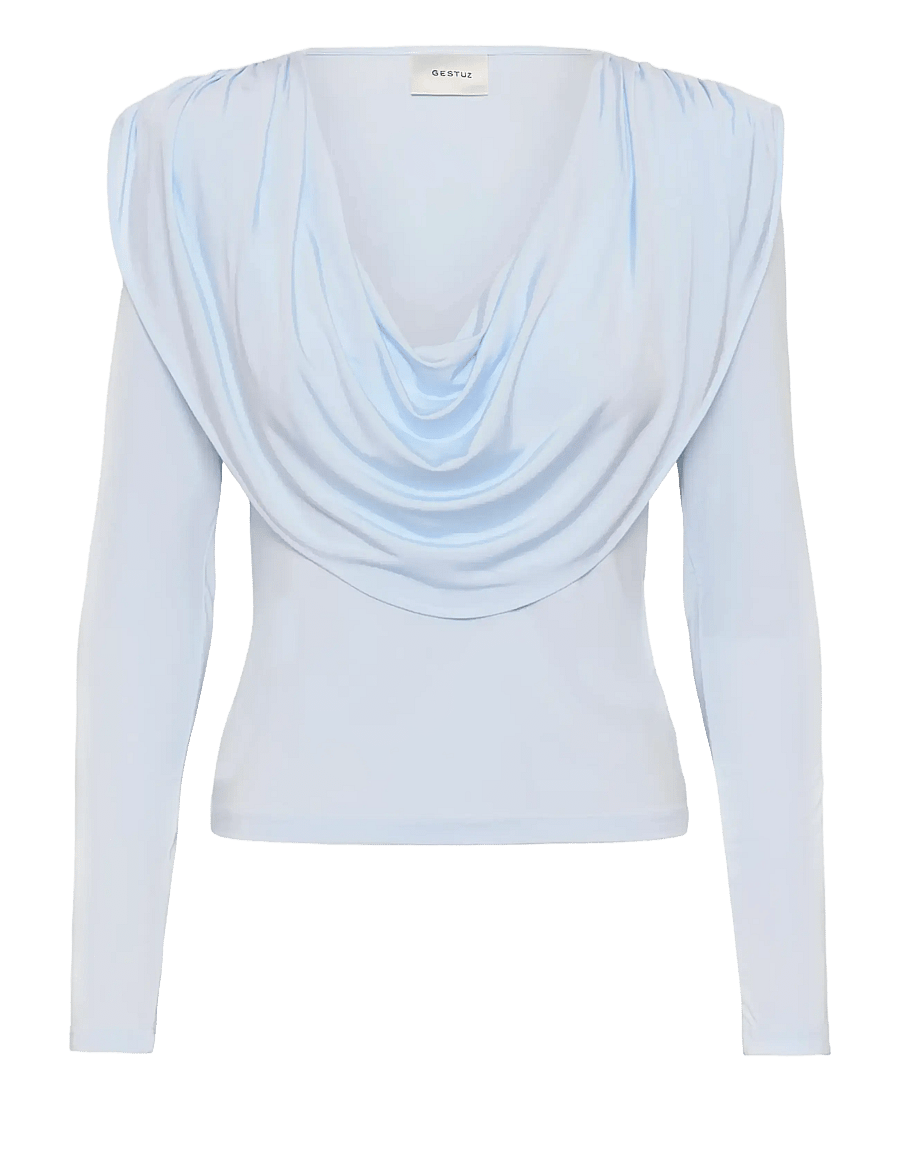 Gestuz - GZlaily ls top - långärmade toppar - blue finch - 1