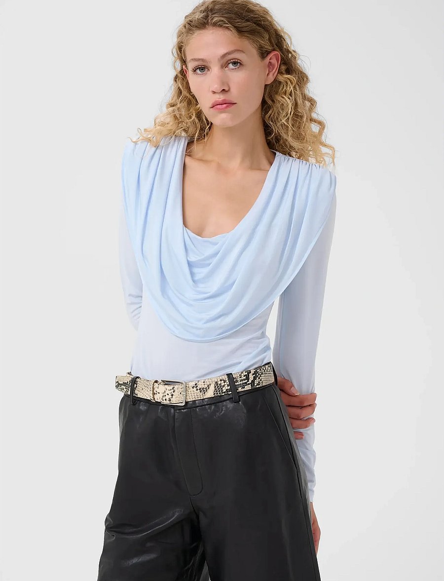 Gestuz - GZlaily ls top - långärmade toppar - blue finch - 0