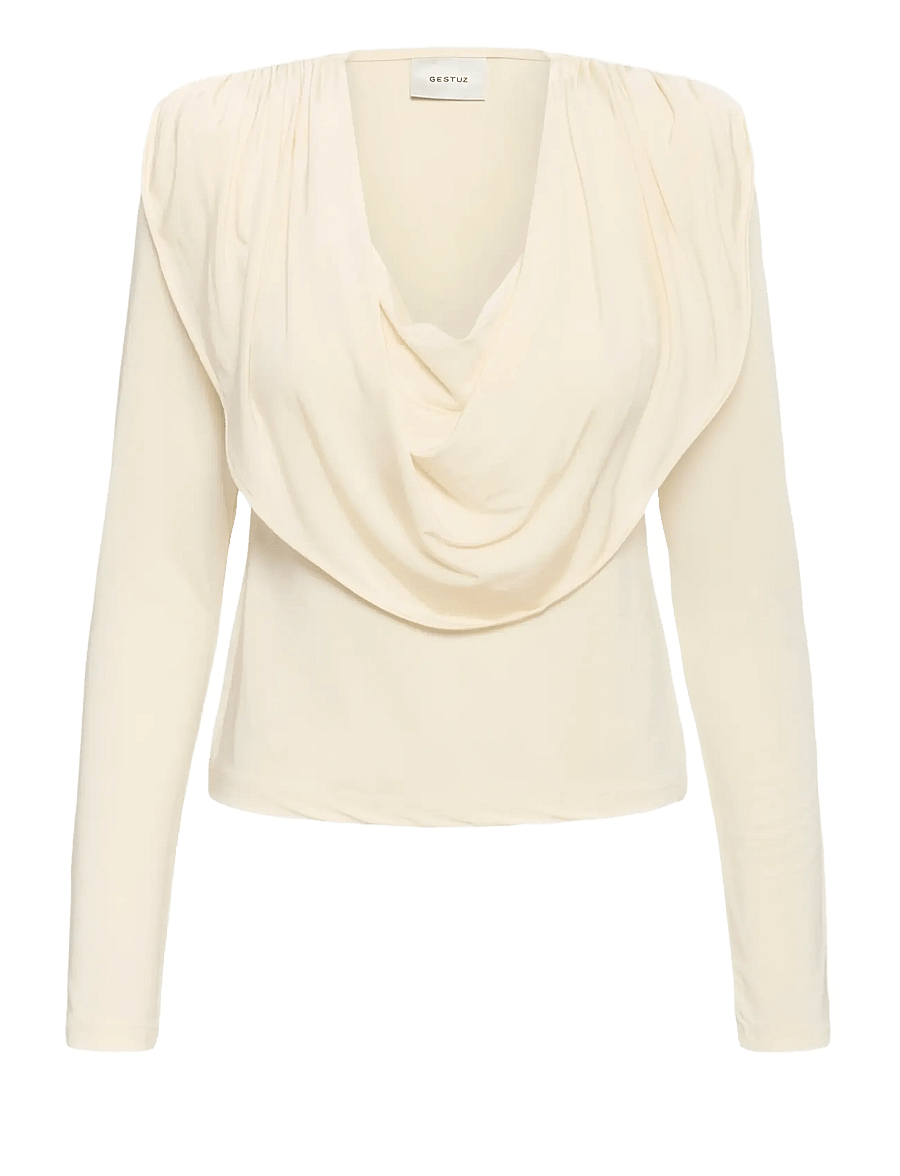 Gestuz - GZlaily ls top - långärmade toppar - egret - 1