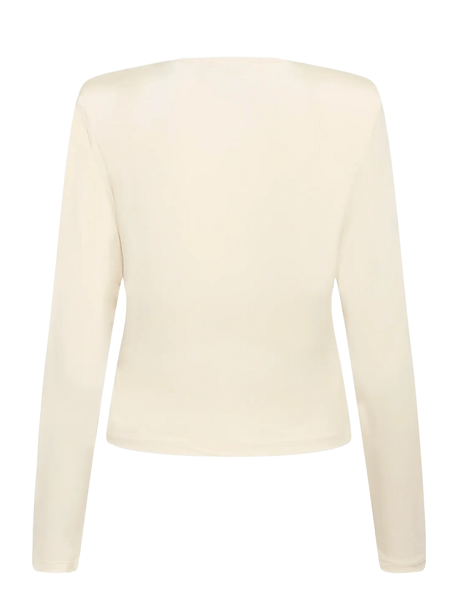 Gestuz - GZlaily ls top - långärmade toppar - egret - 2