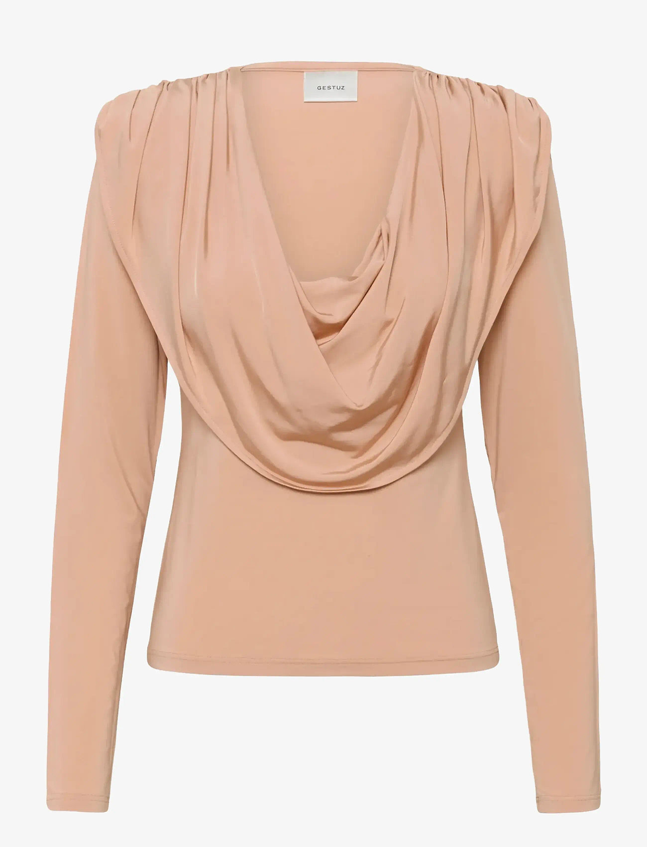 Gestuz - GZlaily ls top - long-sleeved tops - maple sugar - 1
