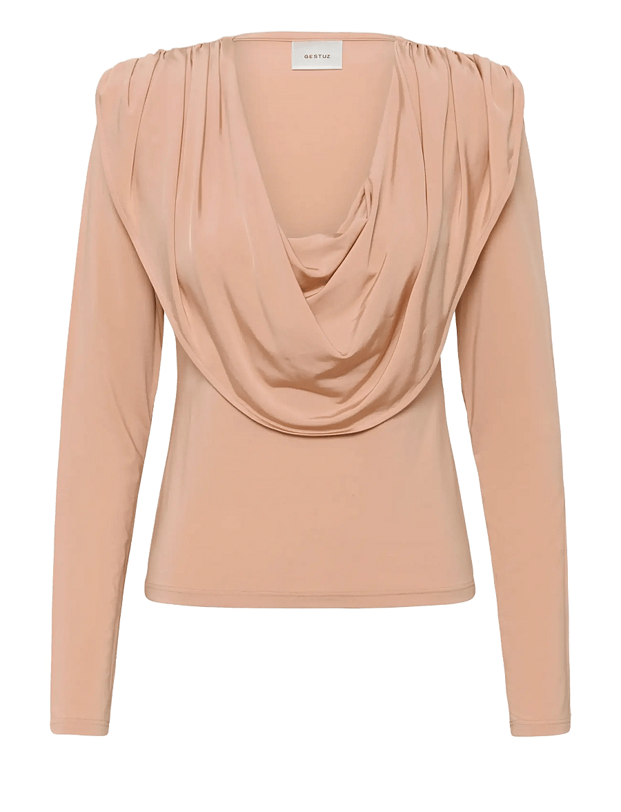 Gestuz - GZlaily ls top - langärmlige tops - maple sugar - 1