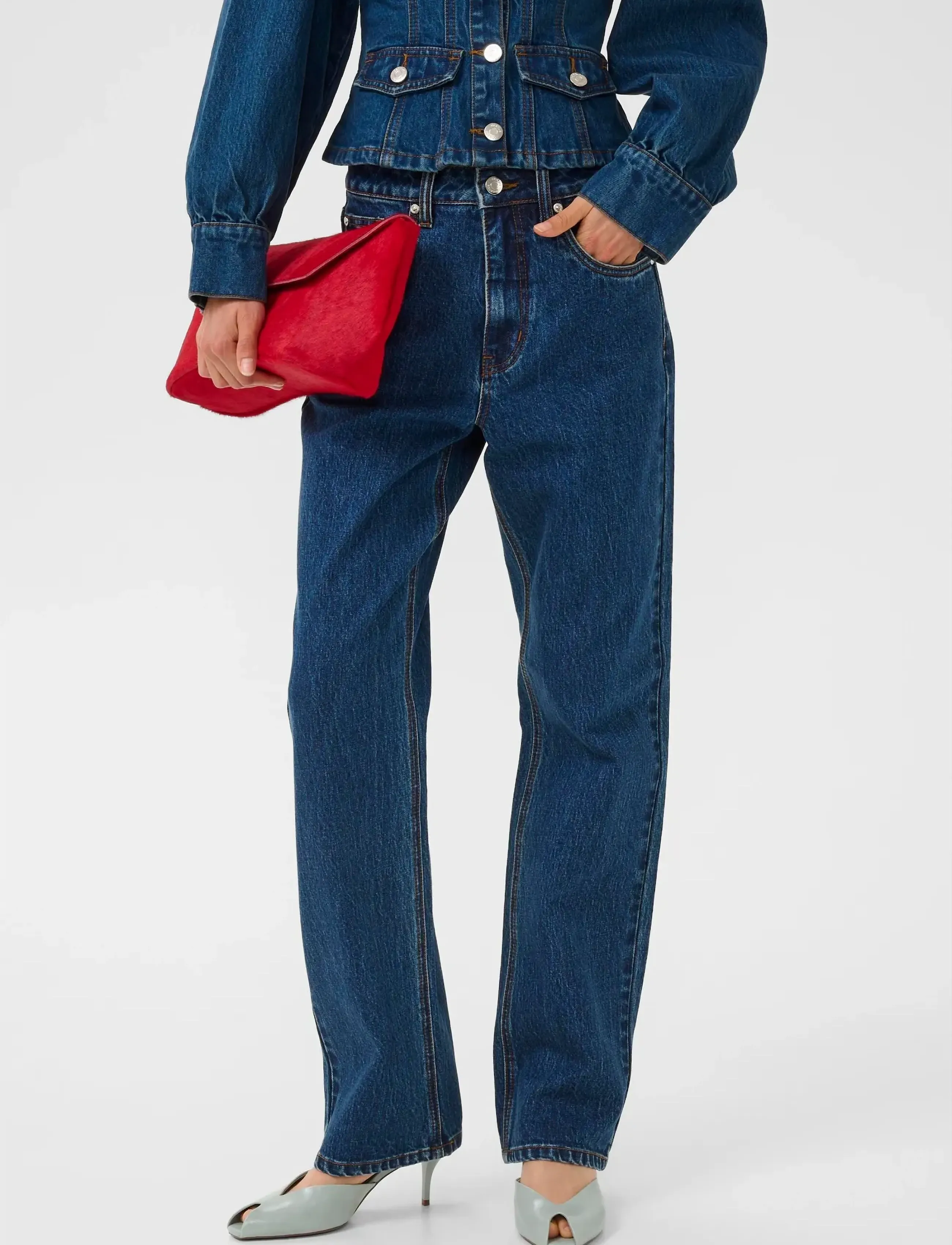 Gestuz GZsamia HW jeans - Transitional Layering - INDIGOBLUE / blue