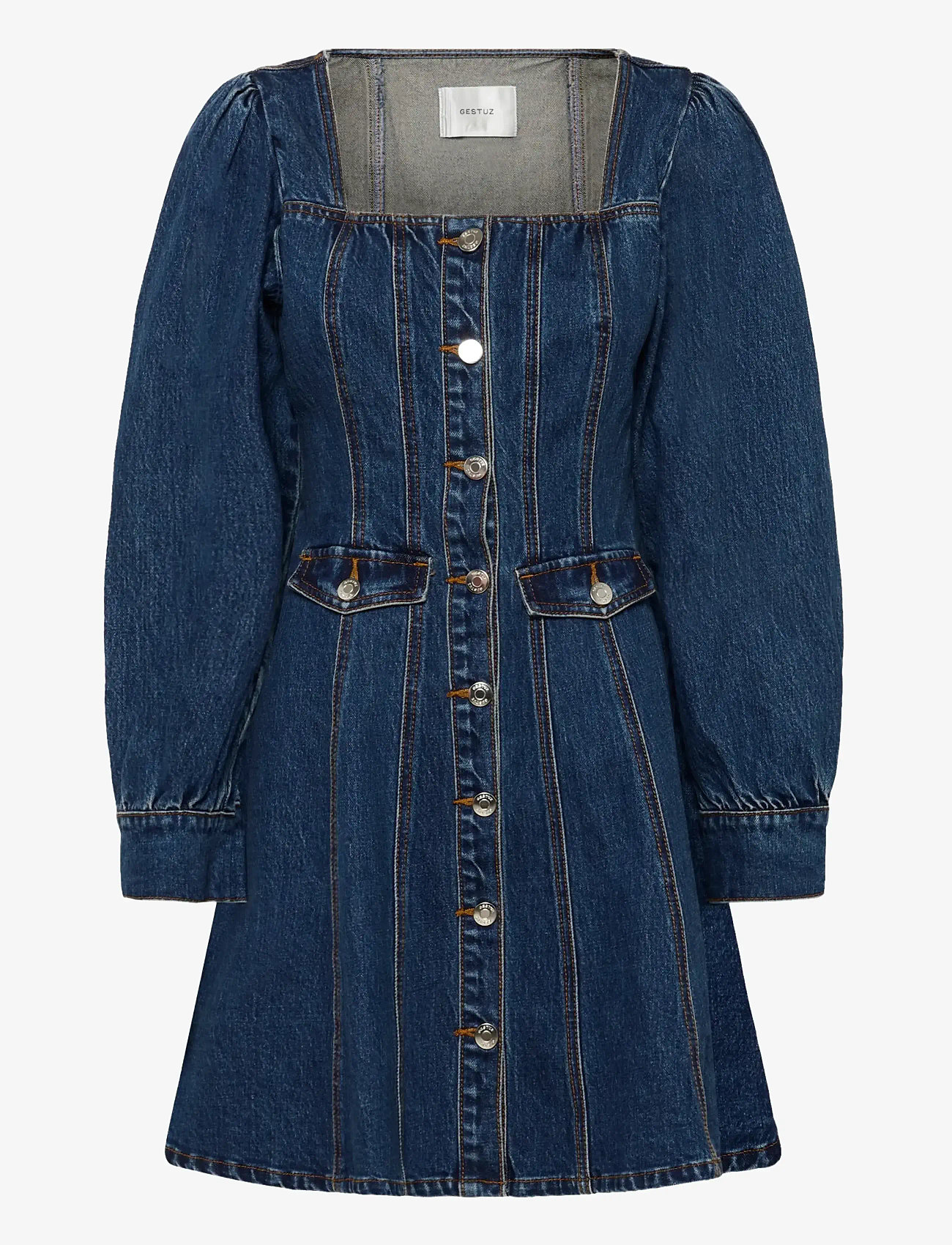 Gestuz - GZsamia dress - jeanskleider - indigoblue - 1