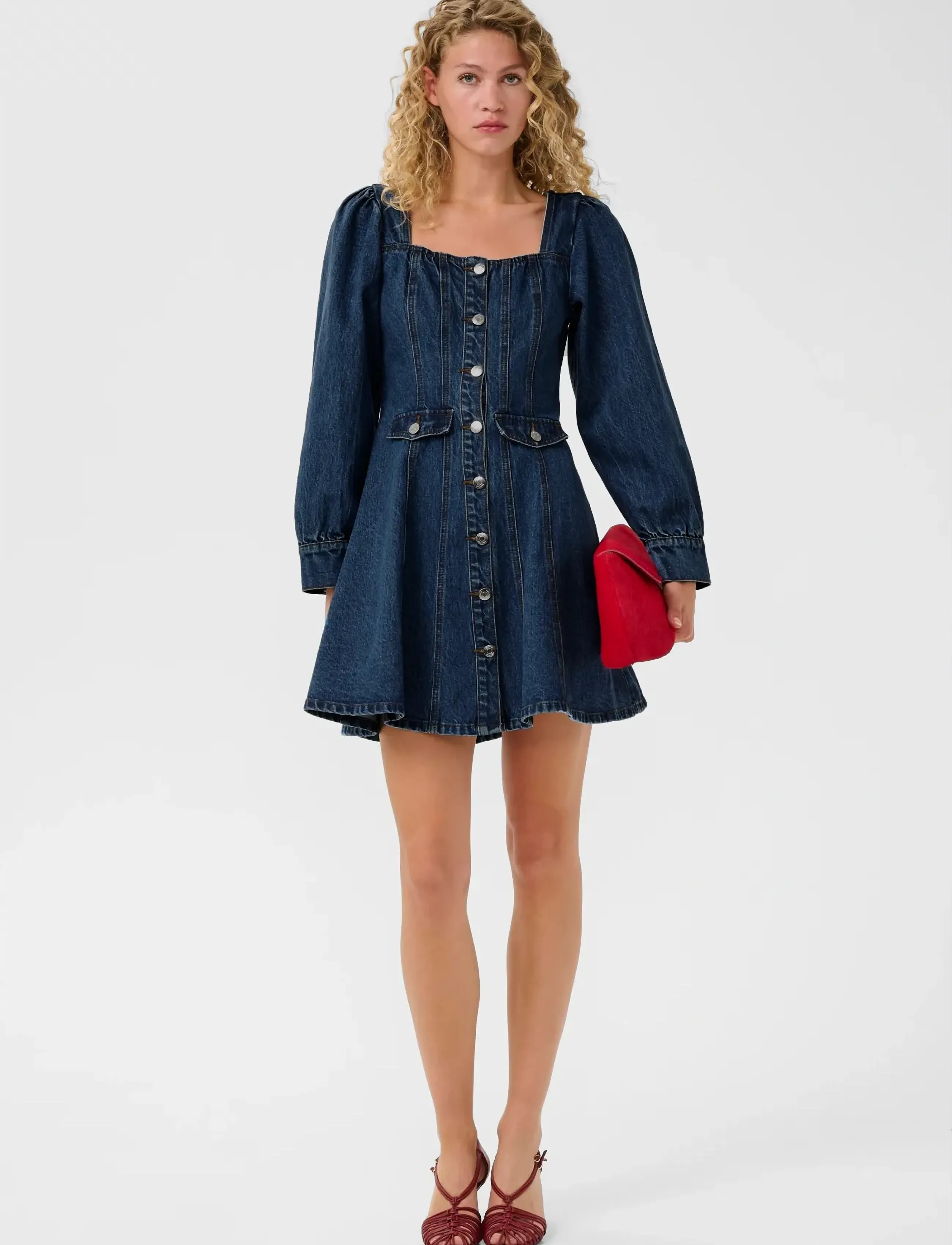 Gestuz - GZsamia dress - jeansklänningar - indigoblue - 3