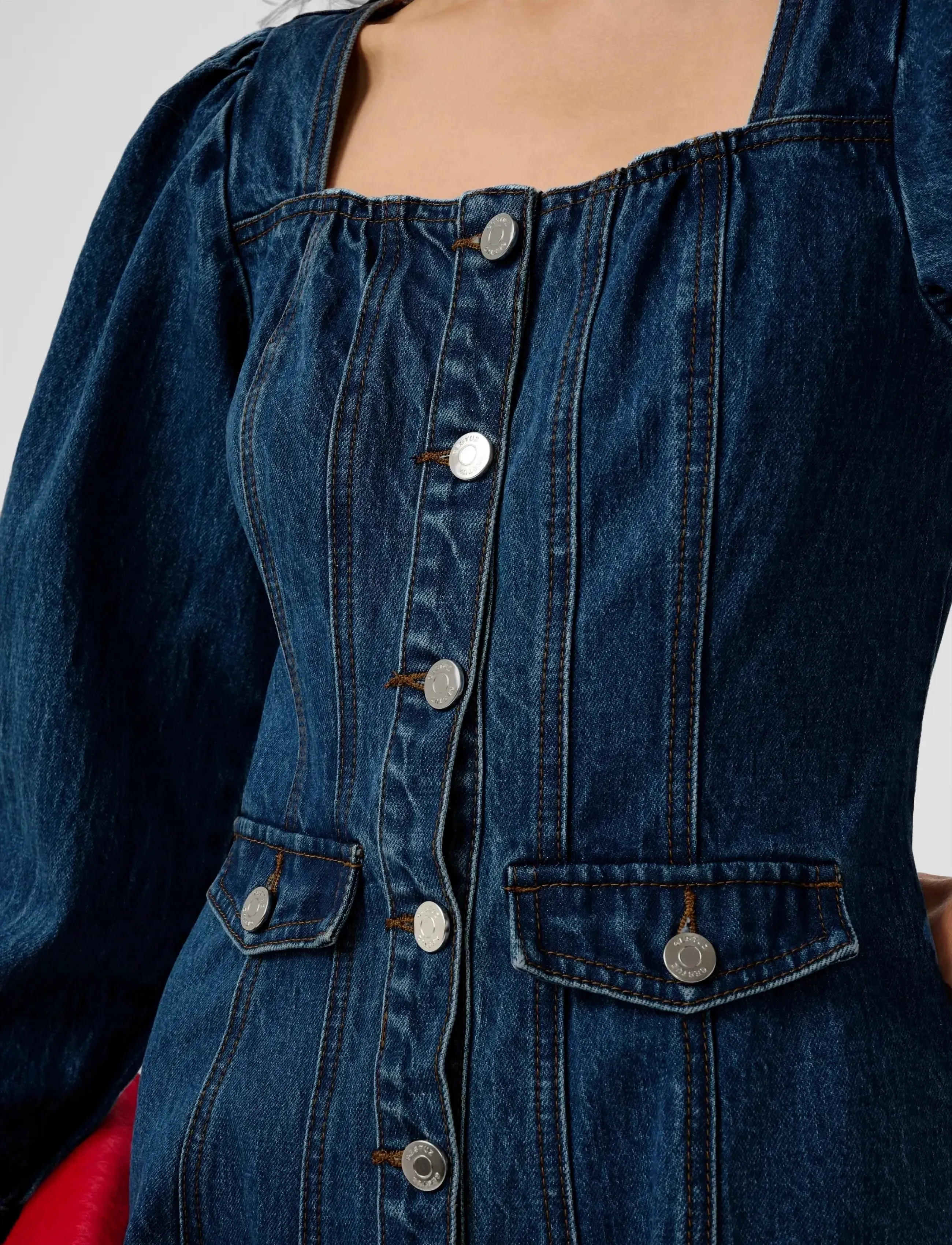 Gestuz - GZsamia dress - jeansklänningar - indigoblue - 5