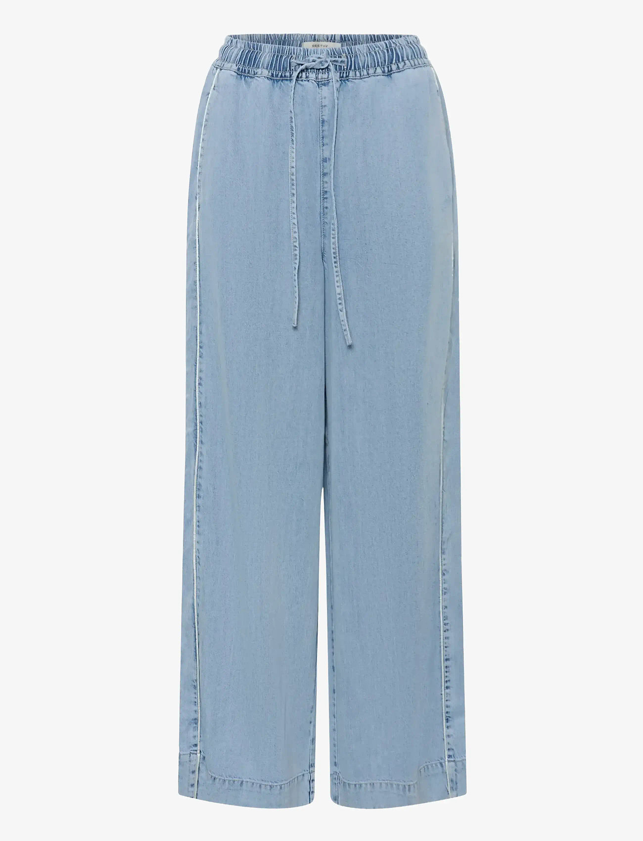 Gestuz - GZsea HW pants - laia säärega püksid - mid denim blue - 1