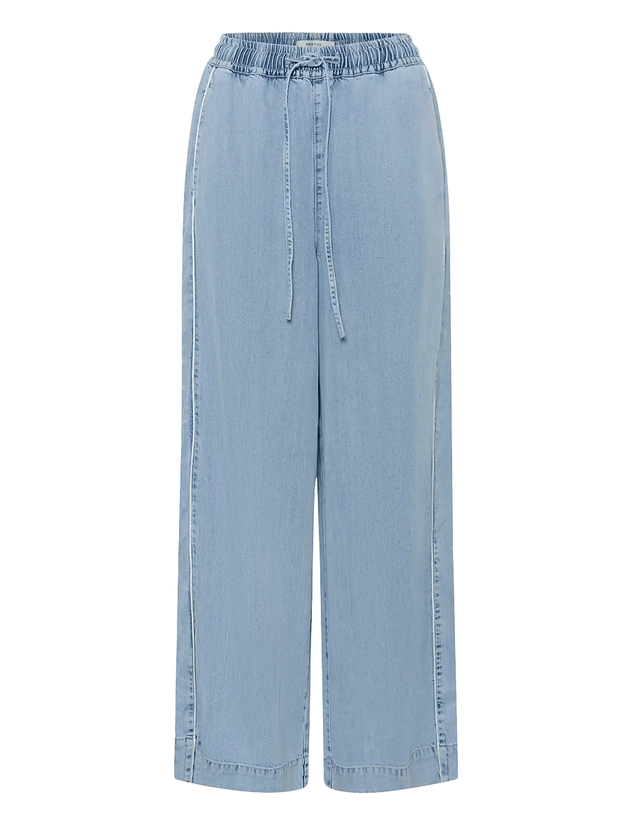 Gestuz - GZsea HW pants - laia säärega püksid - mid denim blue - 1