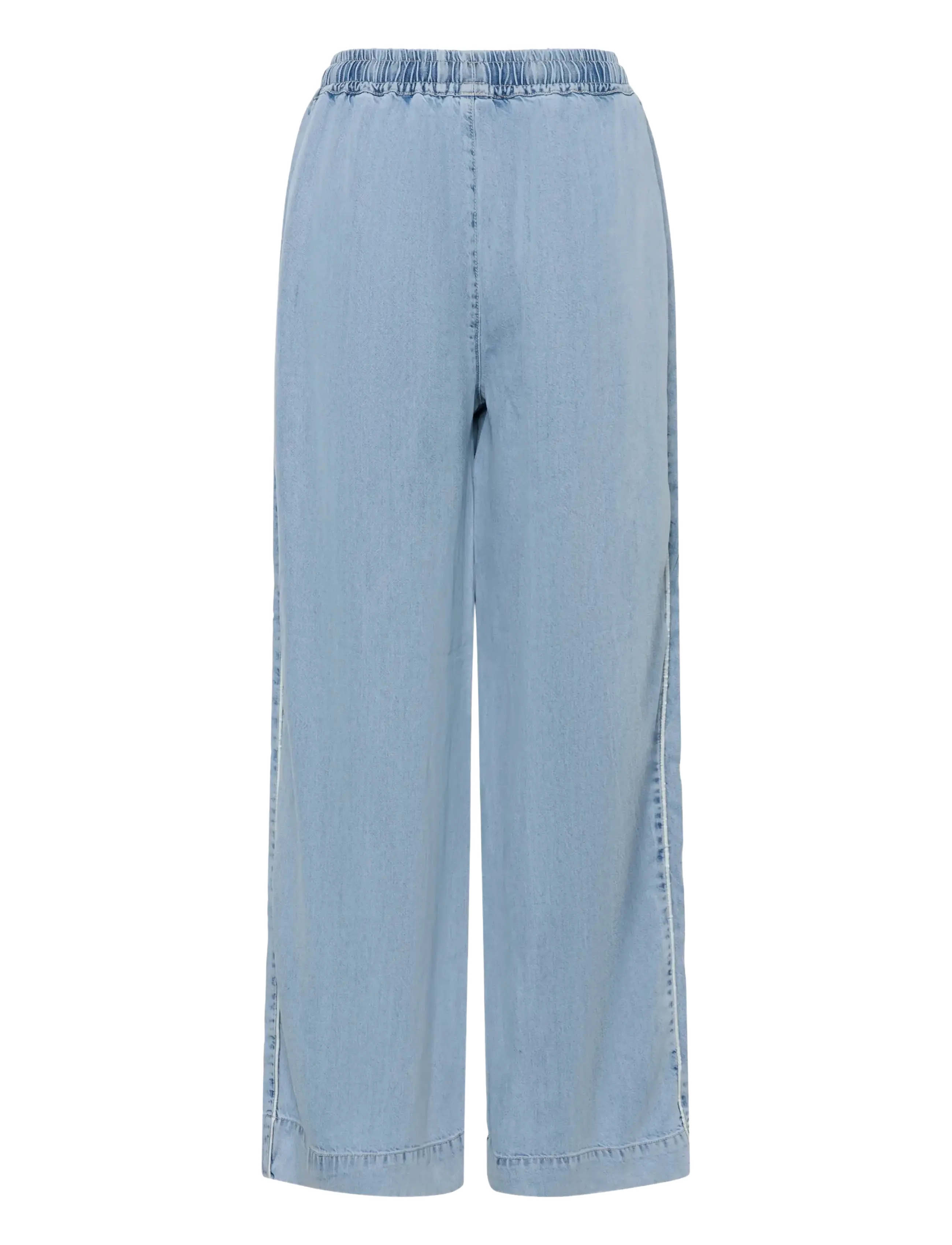 Gestuz - GZsea HW pants - bukser med brede ben - mid denim blue - 2
