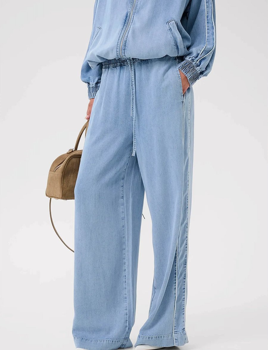 Gestuz - GZsea HW pants - laia säärega püksid - mid denim blue - 0