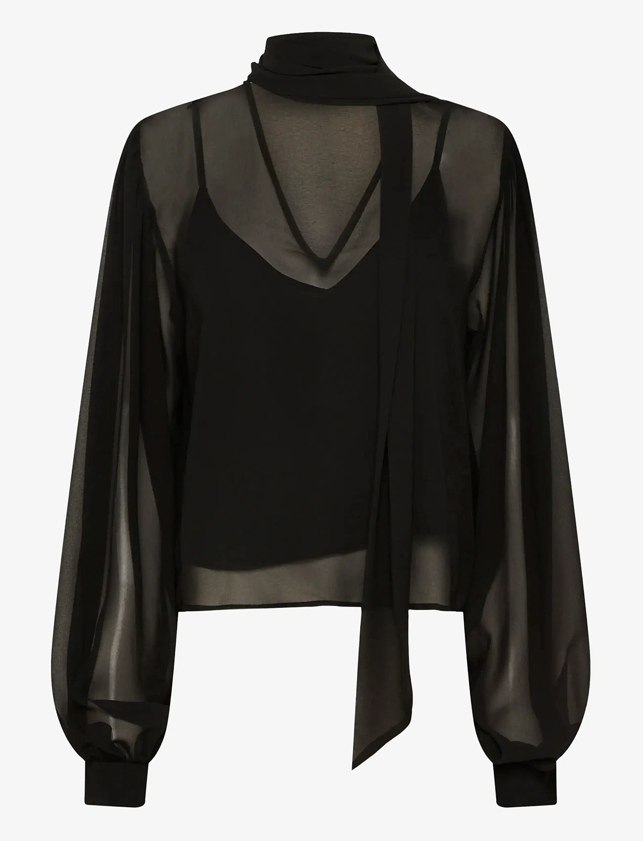 Gestuz - GZzurina blouse - langärmlige blusen - black - 1