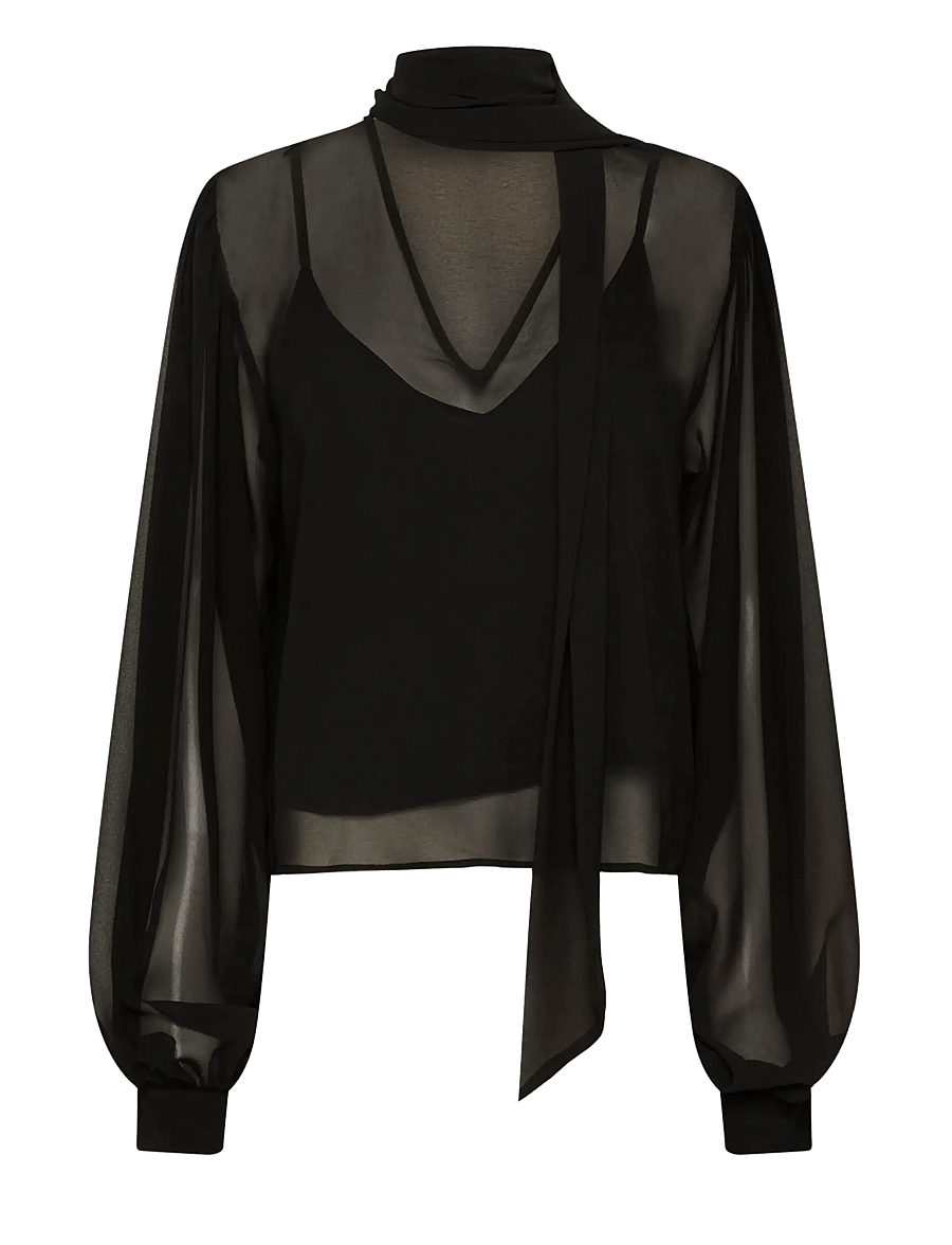 Gestuz - GZzurina blouse - langærmede bluser - black - 1