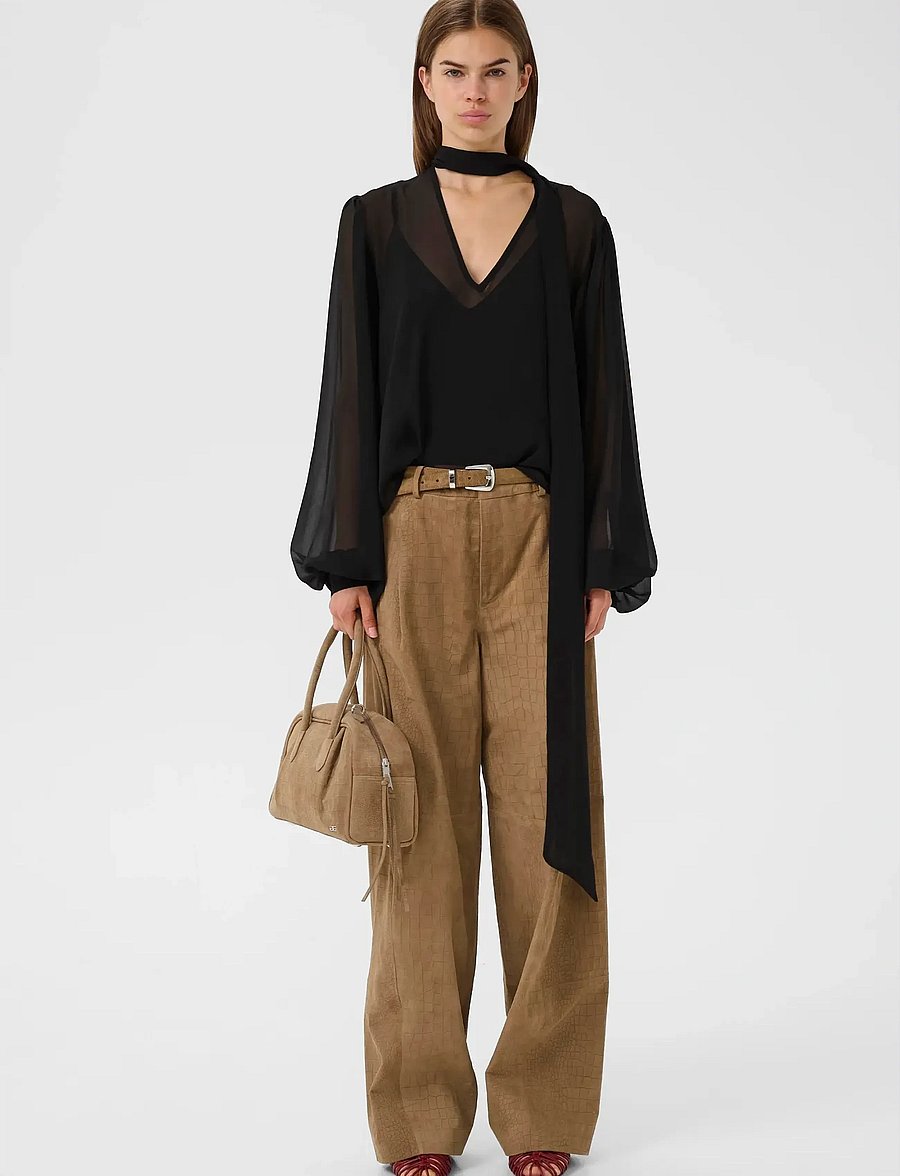 Gestuz - GZzurina blouse - langærmede bluser - black - 3
