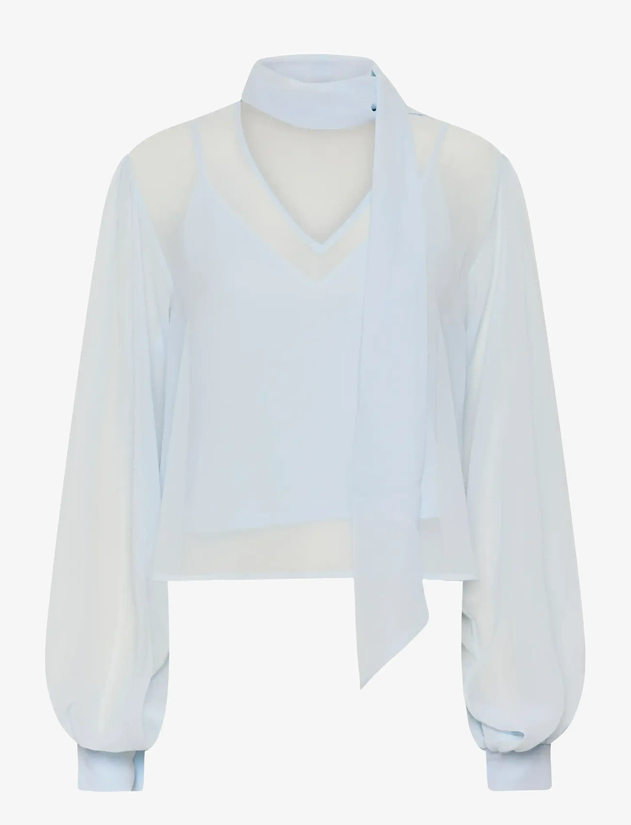 Gestuz - GZzurina blouse - long sleeved blouses - blue finch - 1