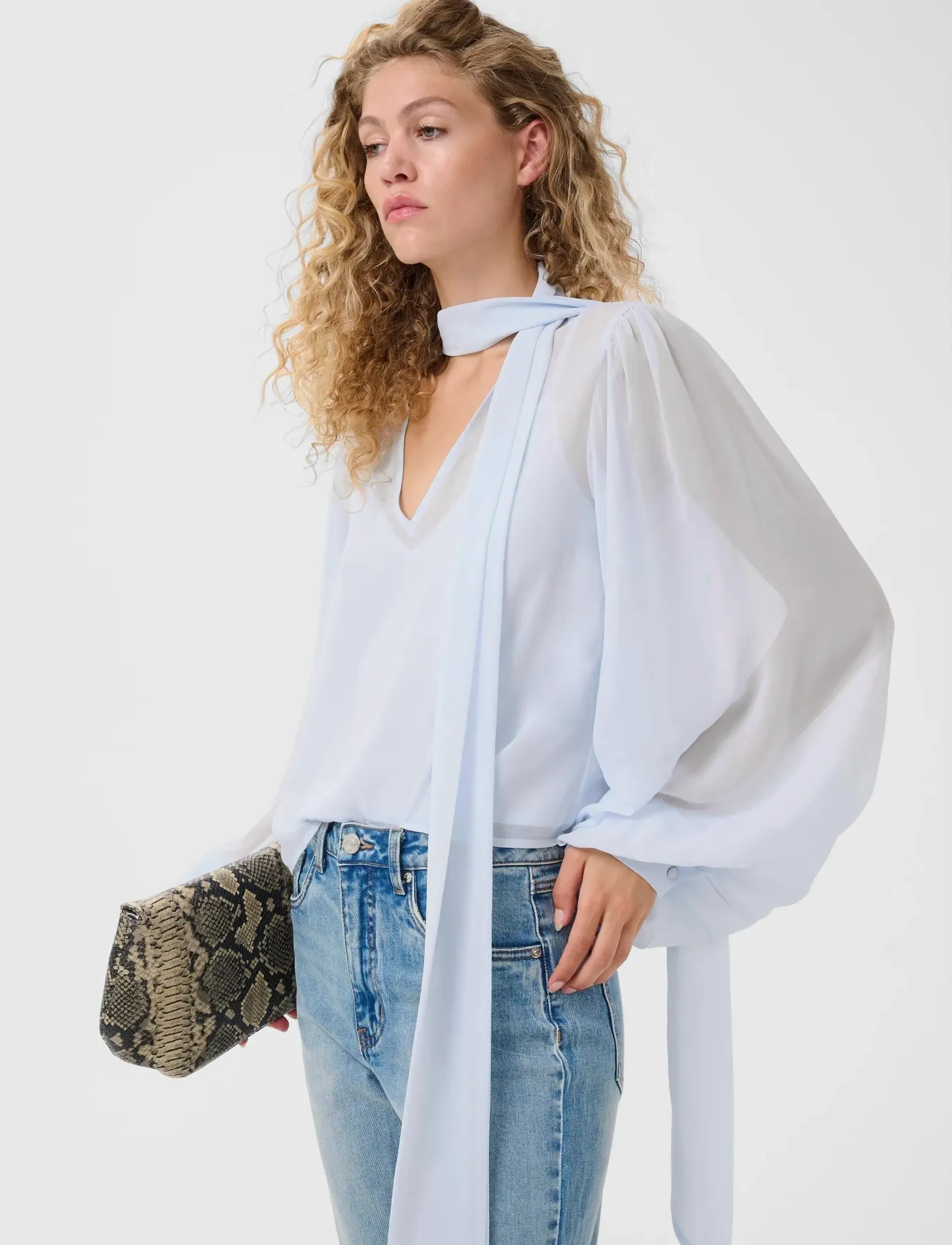 Gestuz Gzzurina Blouse, 38, Blue, Bluser > Langærmede, Dame