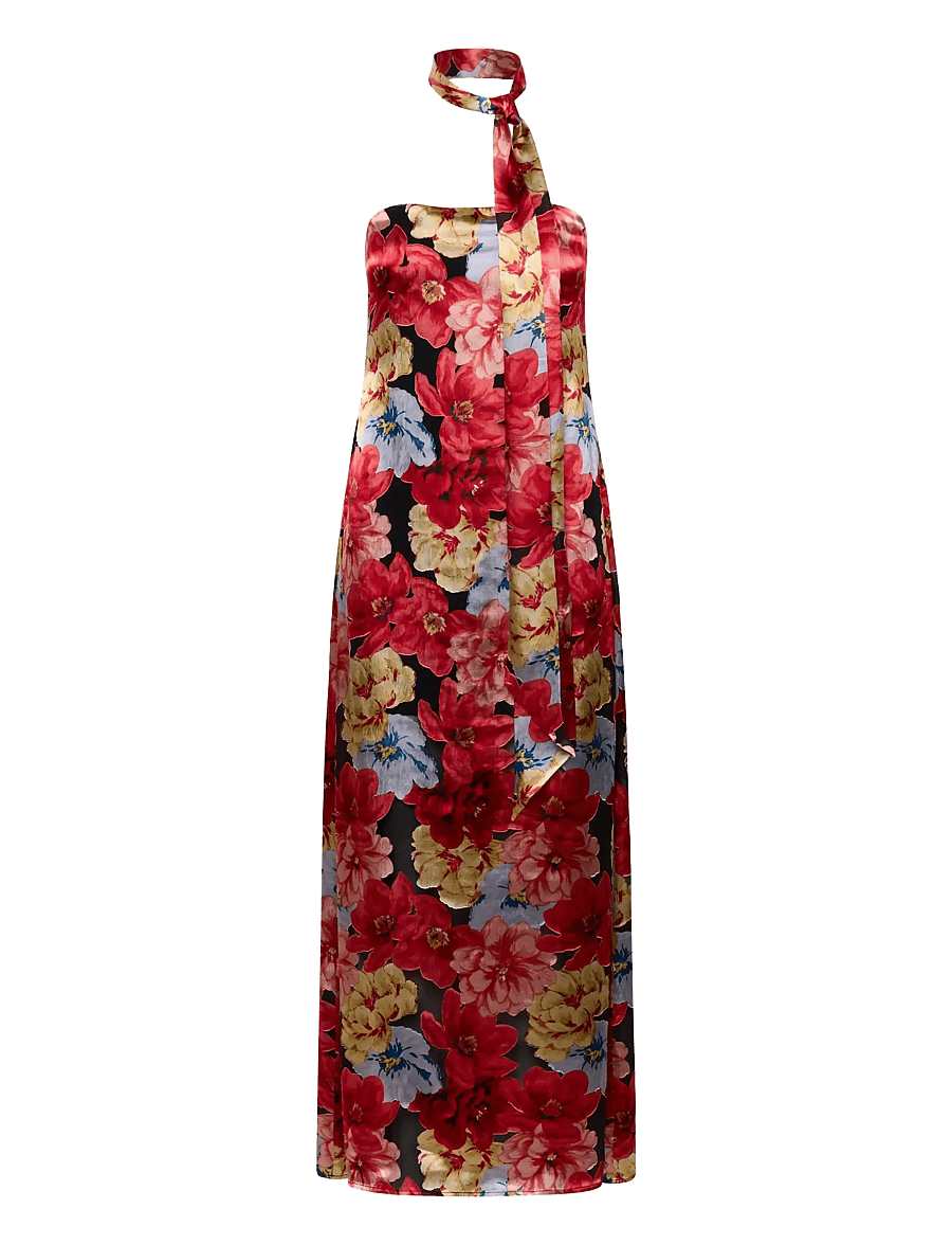 Gestuz - GZsigrida P silk dress - aftenkjoler - dessert flower multi - 1