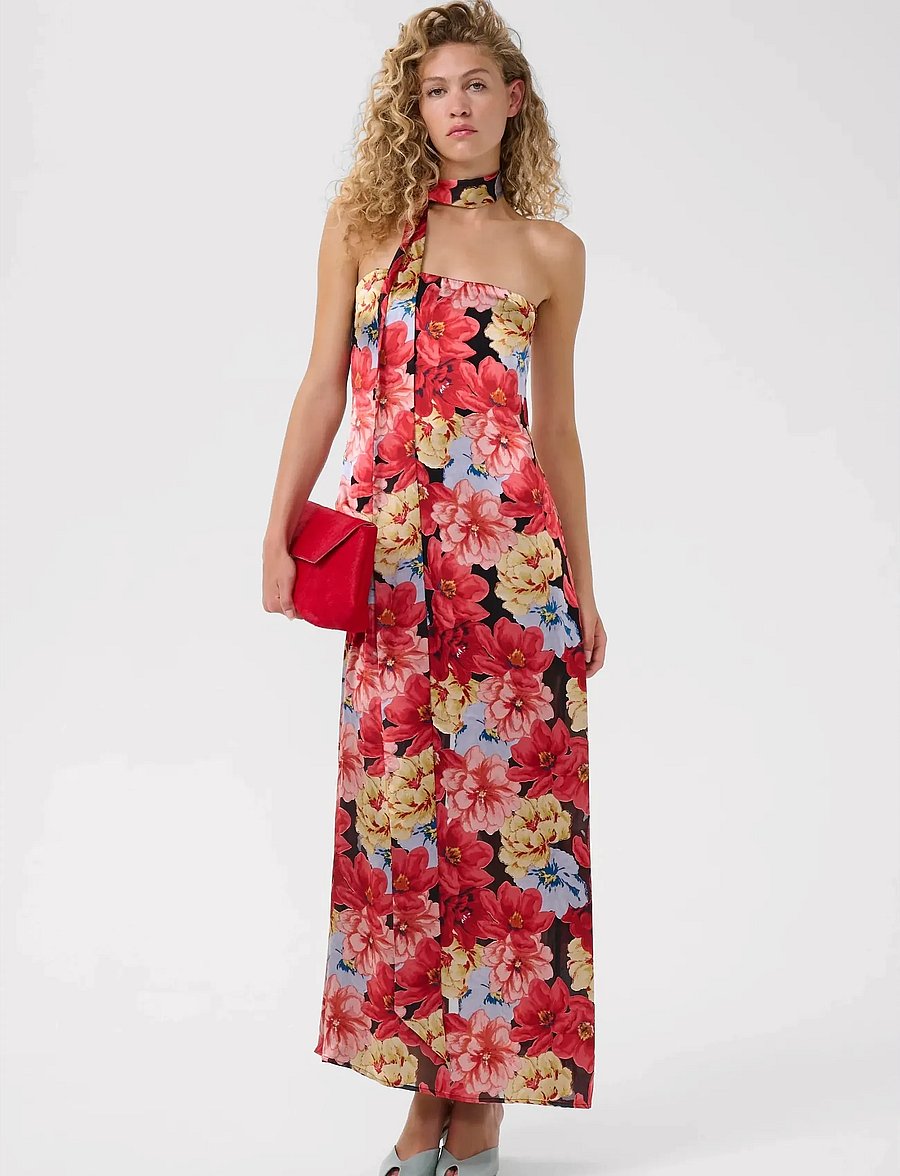 Gestuz - GZsigrida P silk dress - aftenkjoler - dessert flower multi - 4