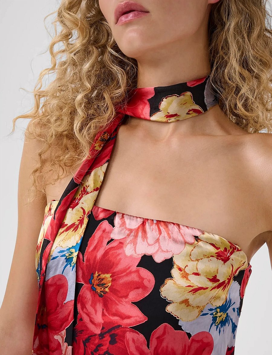 Gestuz - GZsigrida P silk dress - aftenkjoler - dessert flower multi - 5