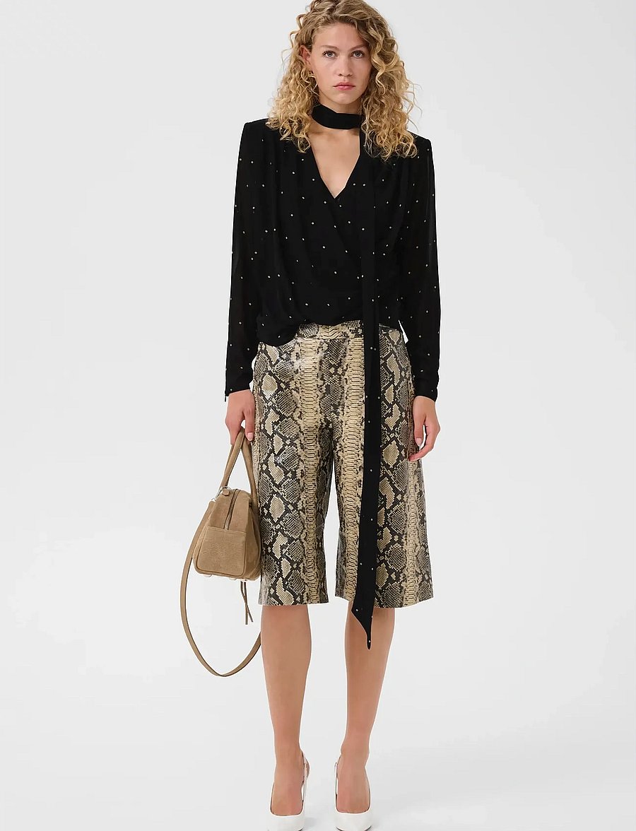 Gestuz - GZdorthie P blouse - langærmede bluser - khaki dot - 3