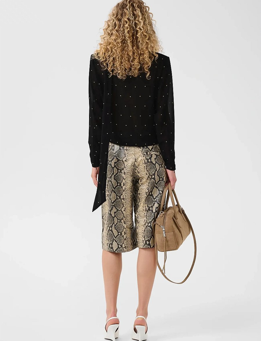 Gestuz - GZdorthie P blouse - langærmede bluser - khaki dot - 4
