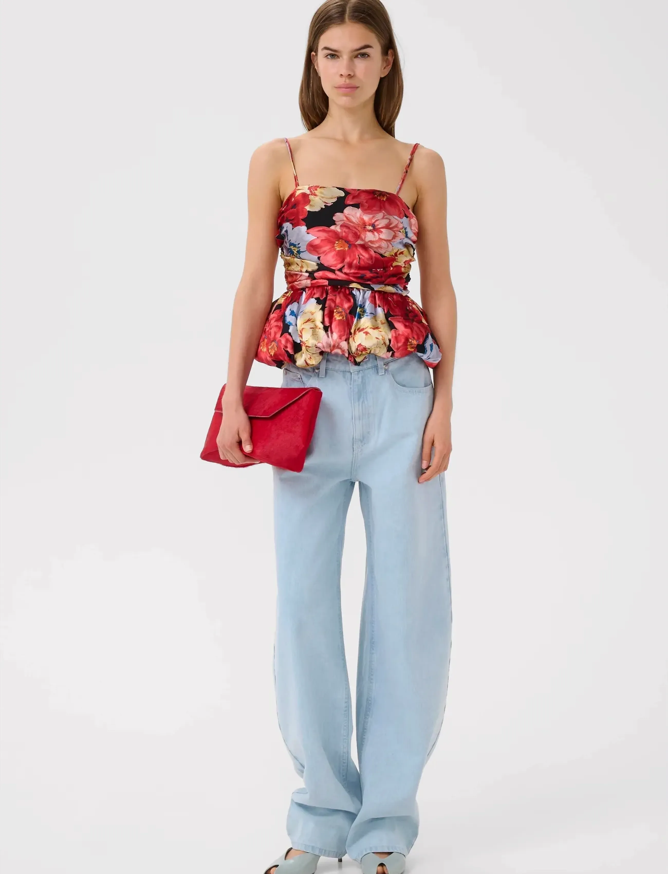 Gestuz - GZsigrida P silk top - crop tops - dessert flower multi - 2