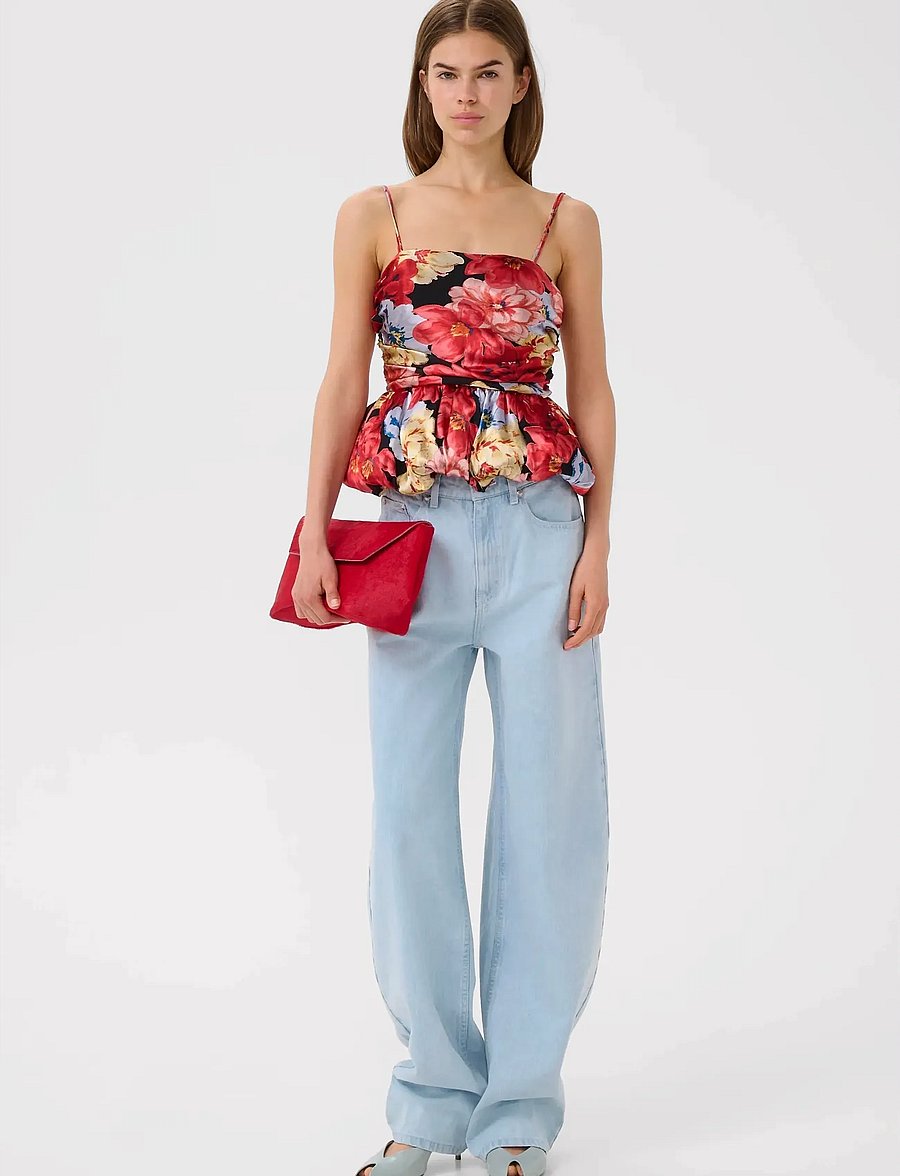 Gestuz - GZsigrida P silk top - crop tops - dessert flower multi - 2