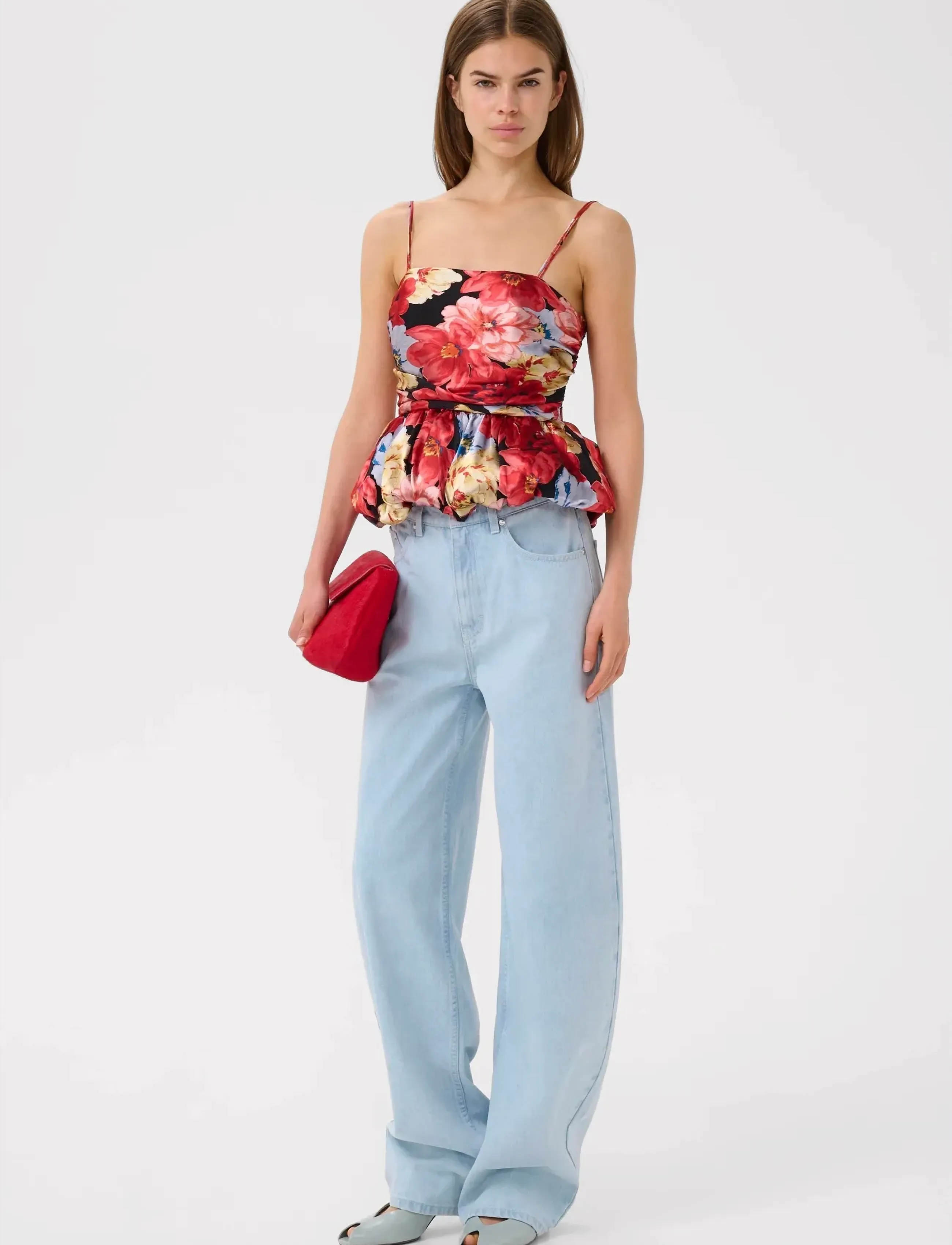 Gestuz - GZsigrida P silk top - crop tops - dessert flower multi - 5