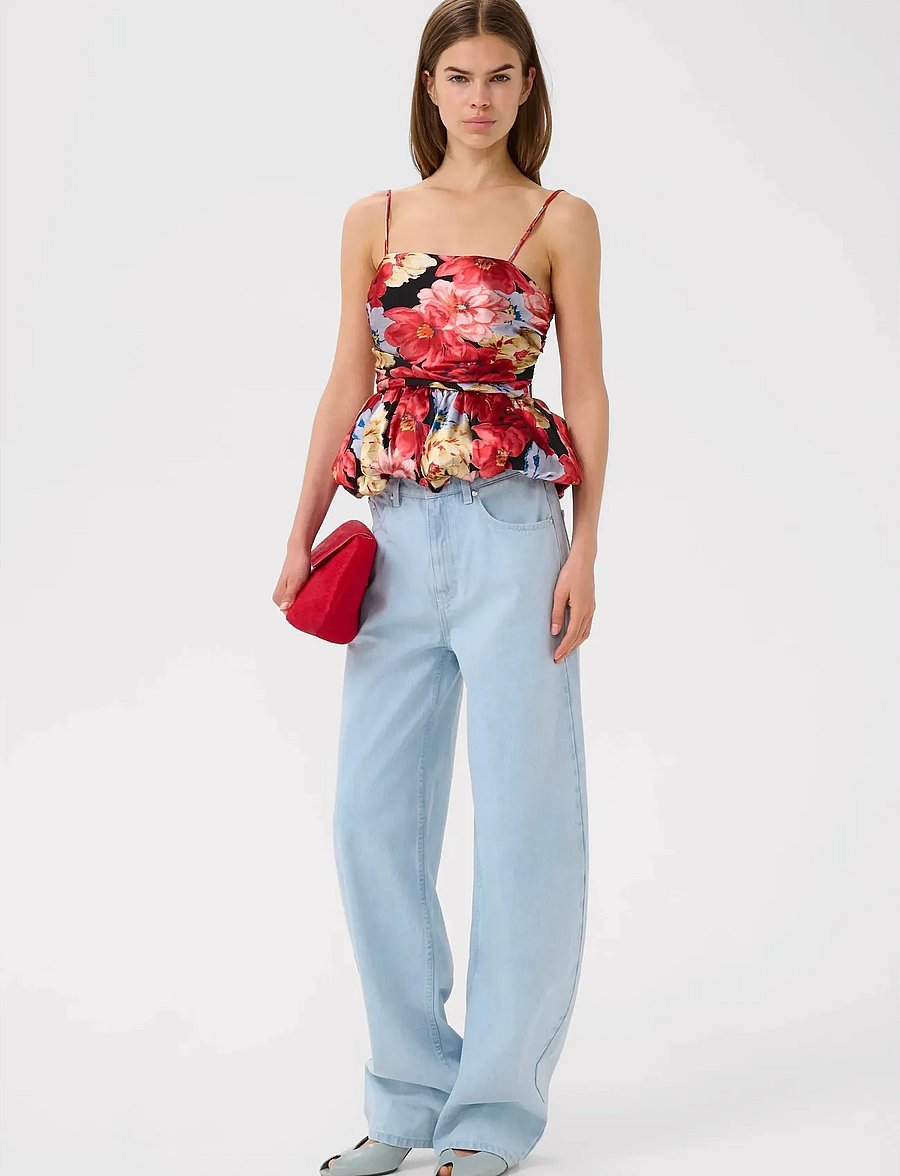 Gestuz - GZsigrida P silk top - crop tops - dessert flower multi - 5