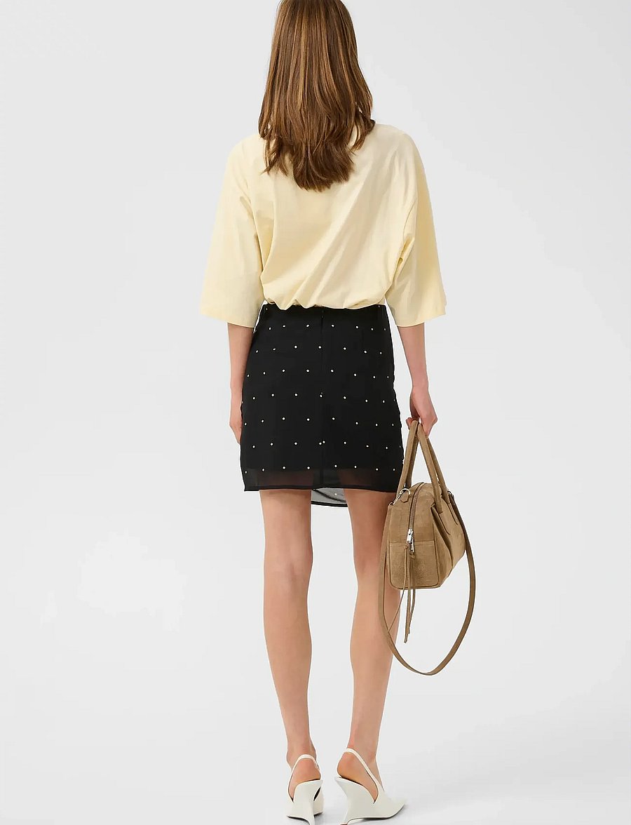 Gestuz - GZdorthie P HW skirt - korte nederdele - khaki dot - 4