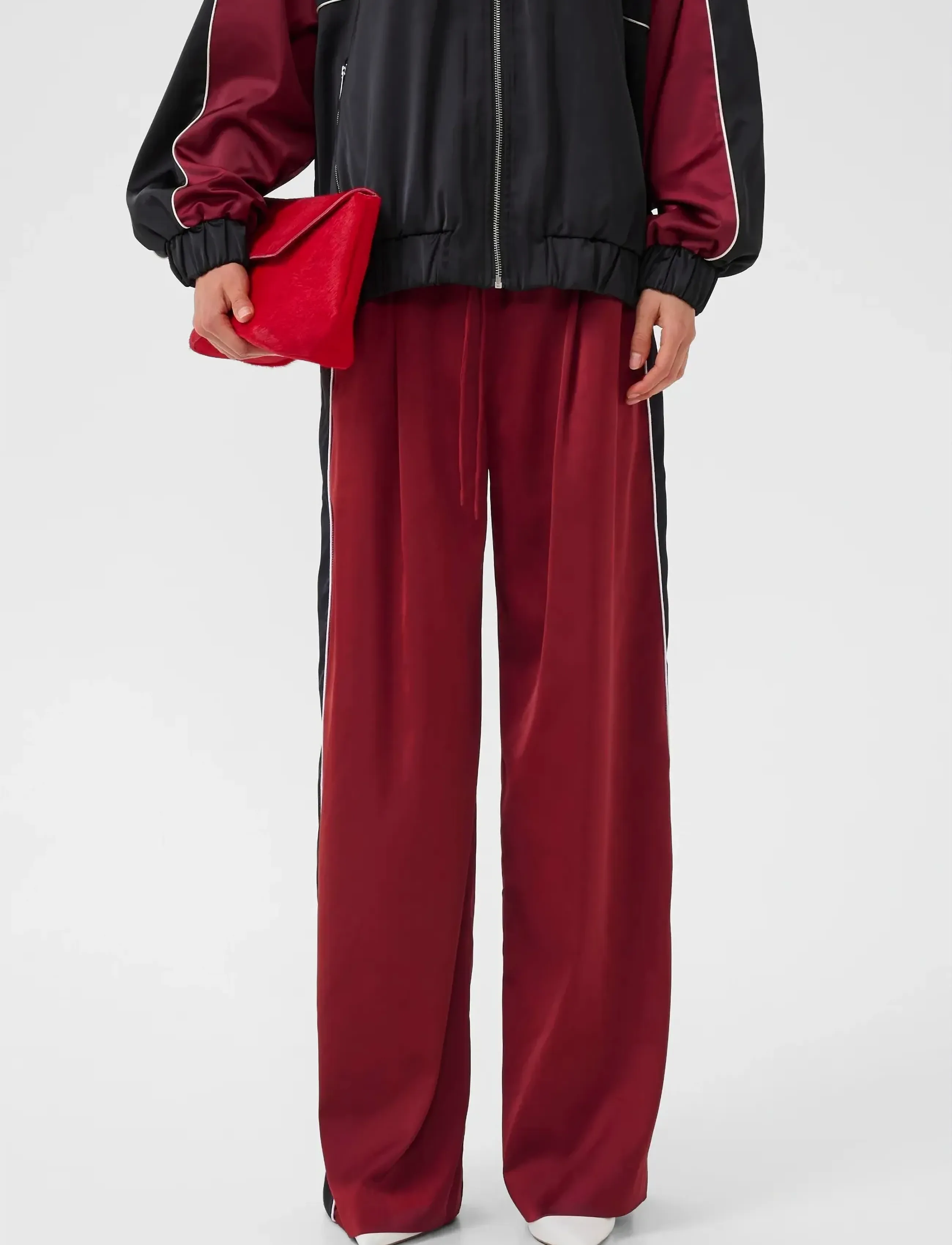 Gestuz Gztracey Hw Pants, 42, Trousers, Burgunderrot - Joggers, Frauen