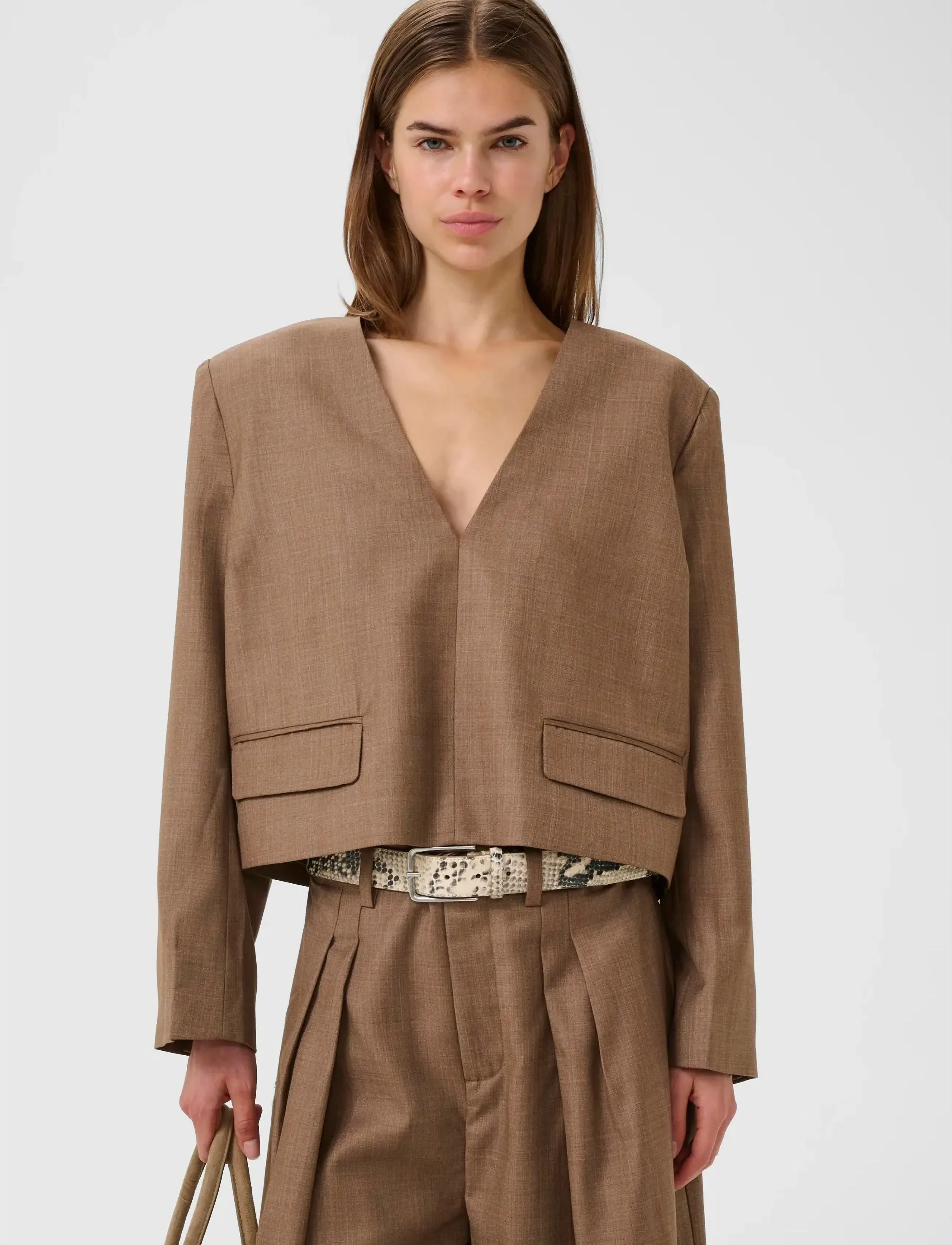 Gestuz GZschany blouse - Bluser - ERMINE / brown