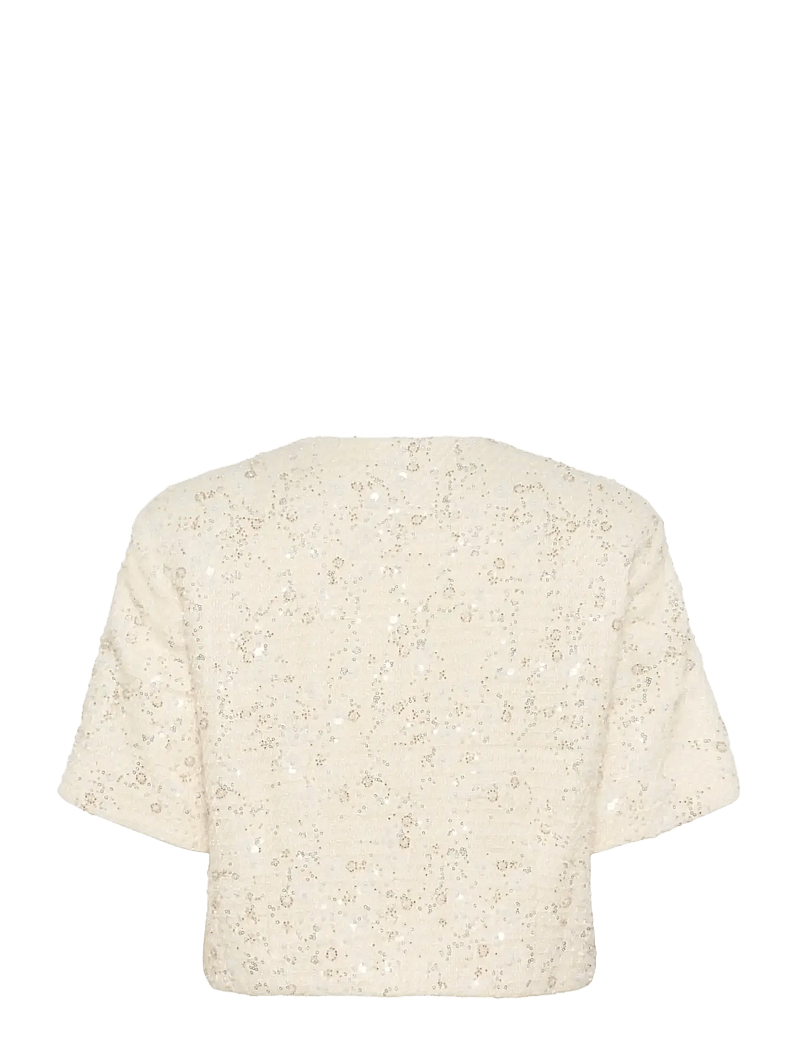 Gestuz - GZchanaya SS jacket - forårsjakker - off white pearls - 2