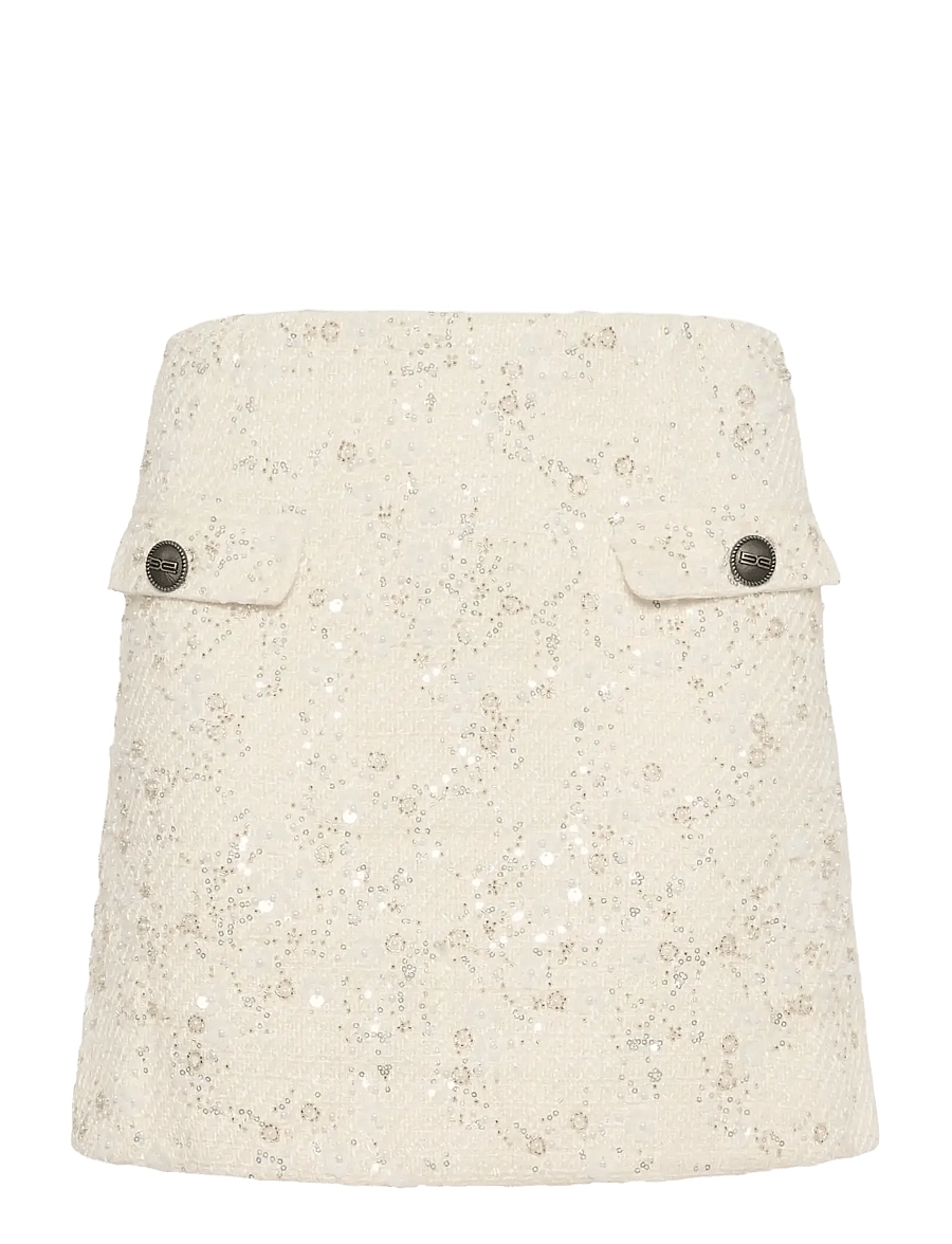Gestuz - GZchanaya MW skirt - konfirmation - off white pearls - 1