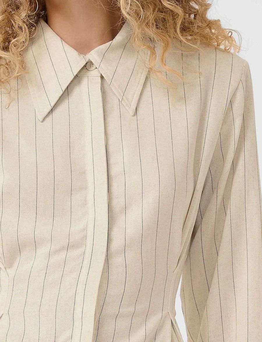 Gestuz - GZtascha shirt - langærmede skjorter - frozen dew pinstripe - 5