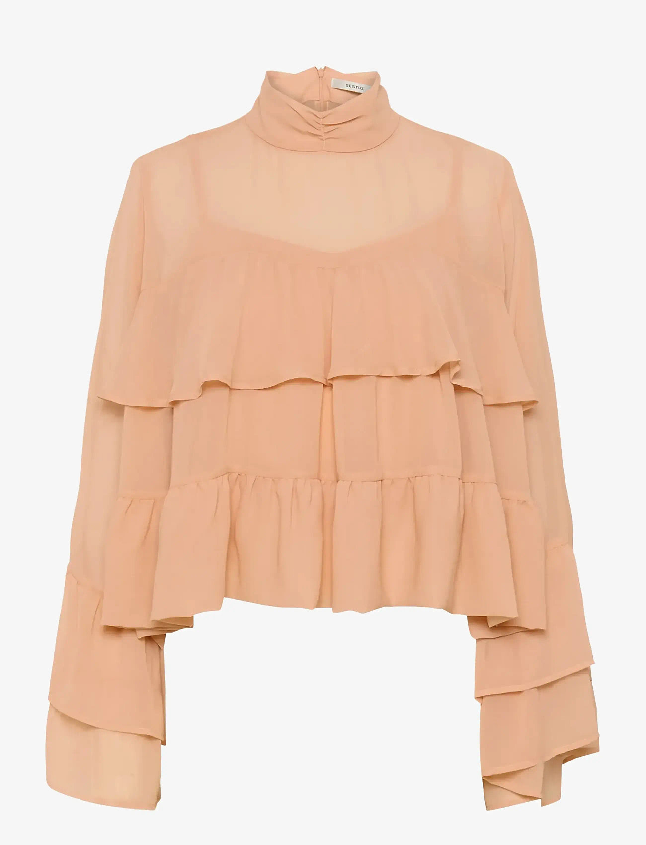 Gestuz - GZchiffany blouse - langärmlige blusen - maple sugar - 1