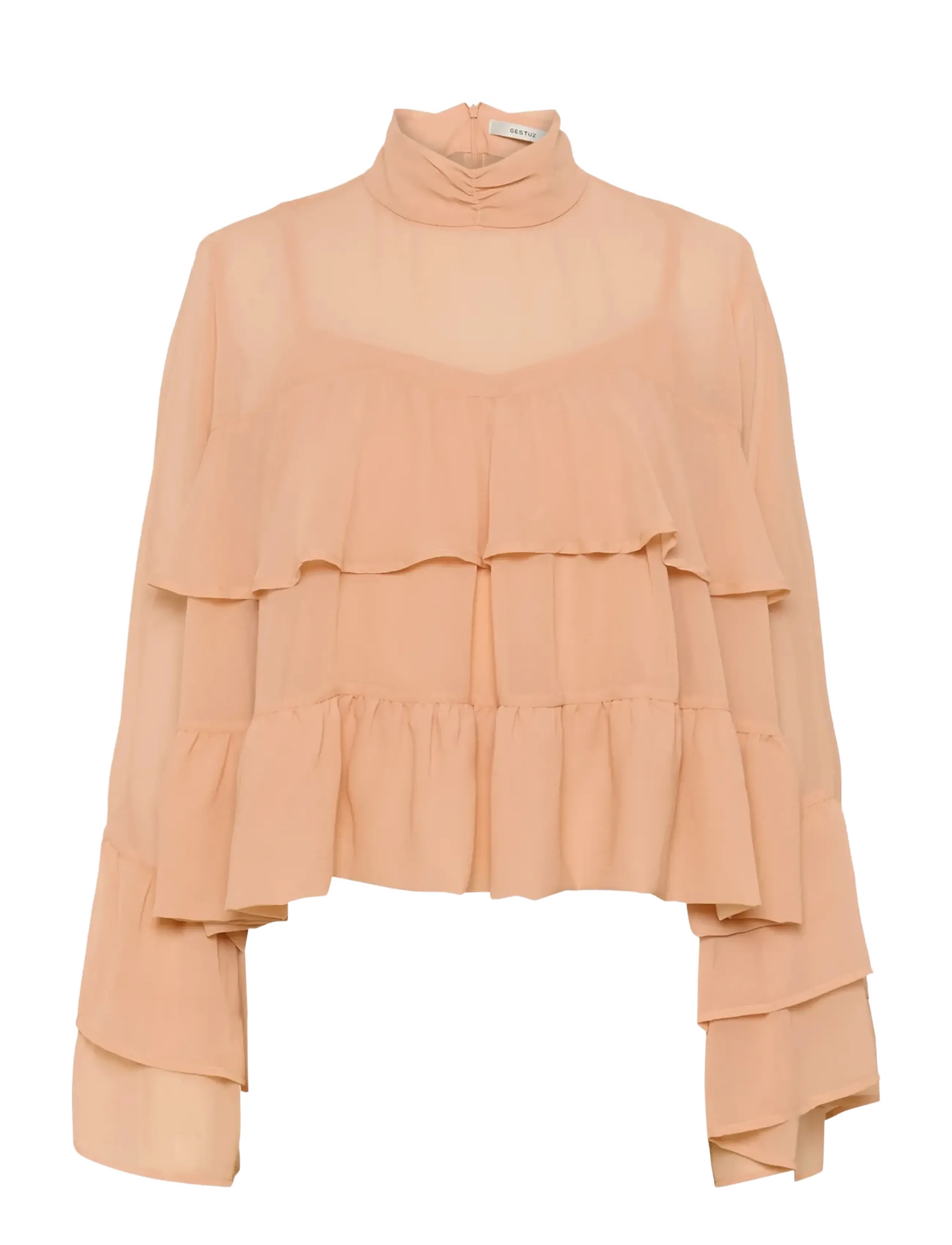 Gestuz GZchiffany blouse - Kläder - MAPLE SUGAR / pink/rose