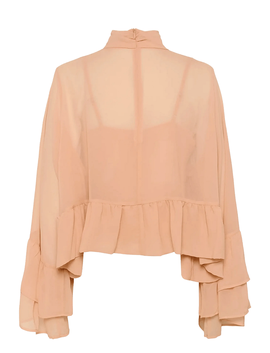 Gestuz - GZchiffany blouse - long sleeved blouses - maple sugar - 2