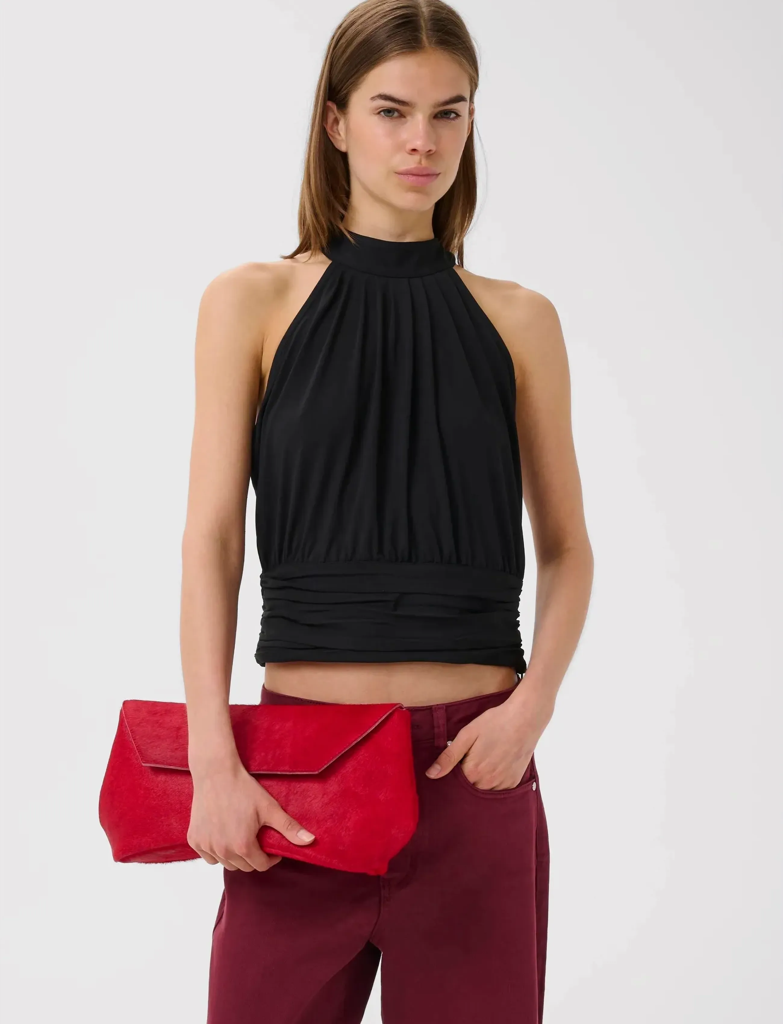Gestuz Gzkadie Top, Kvinder, Halterneck Top, Sort, Str: M