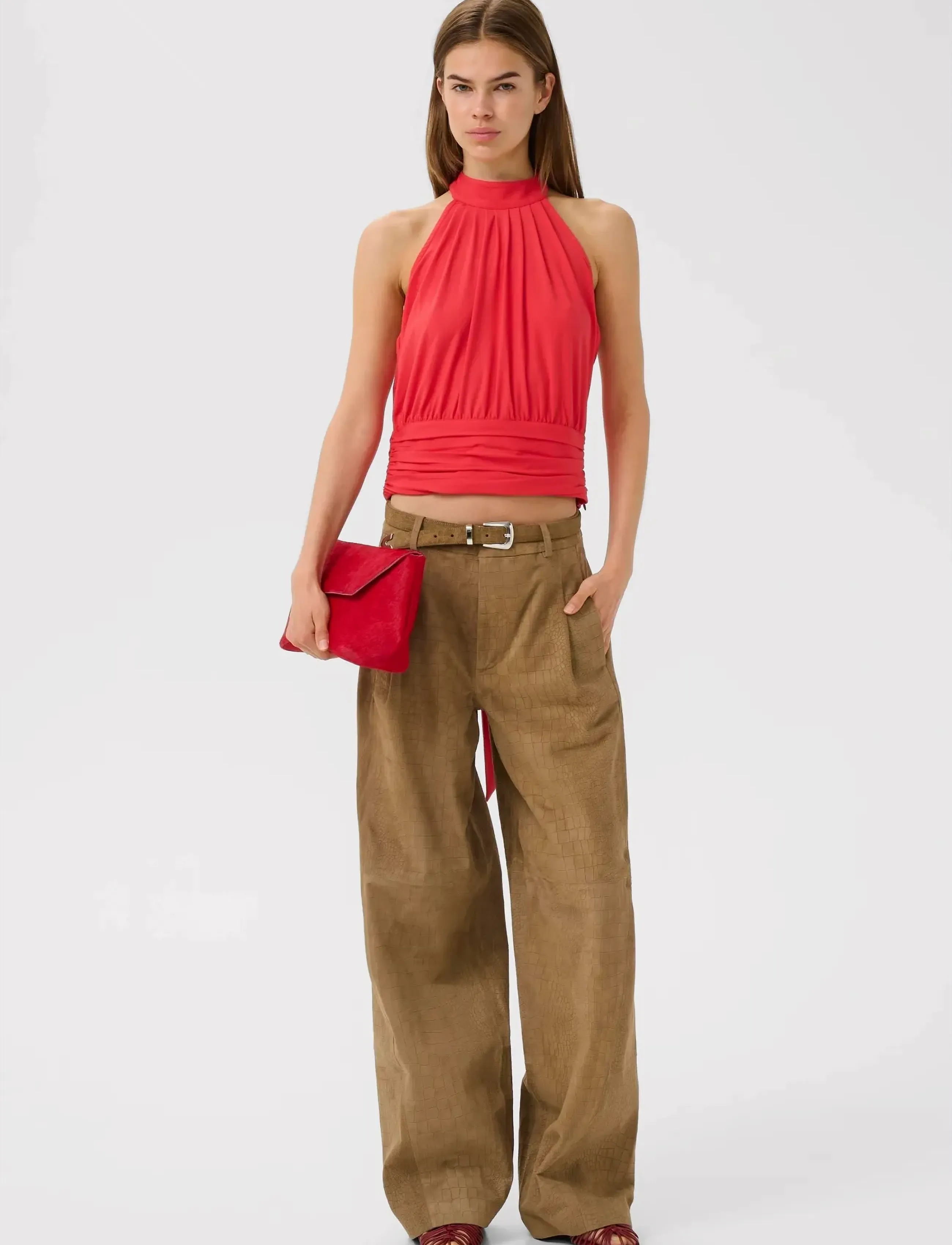 Gestuz - GZkadie top - hihattomat puserot - tomato - 3