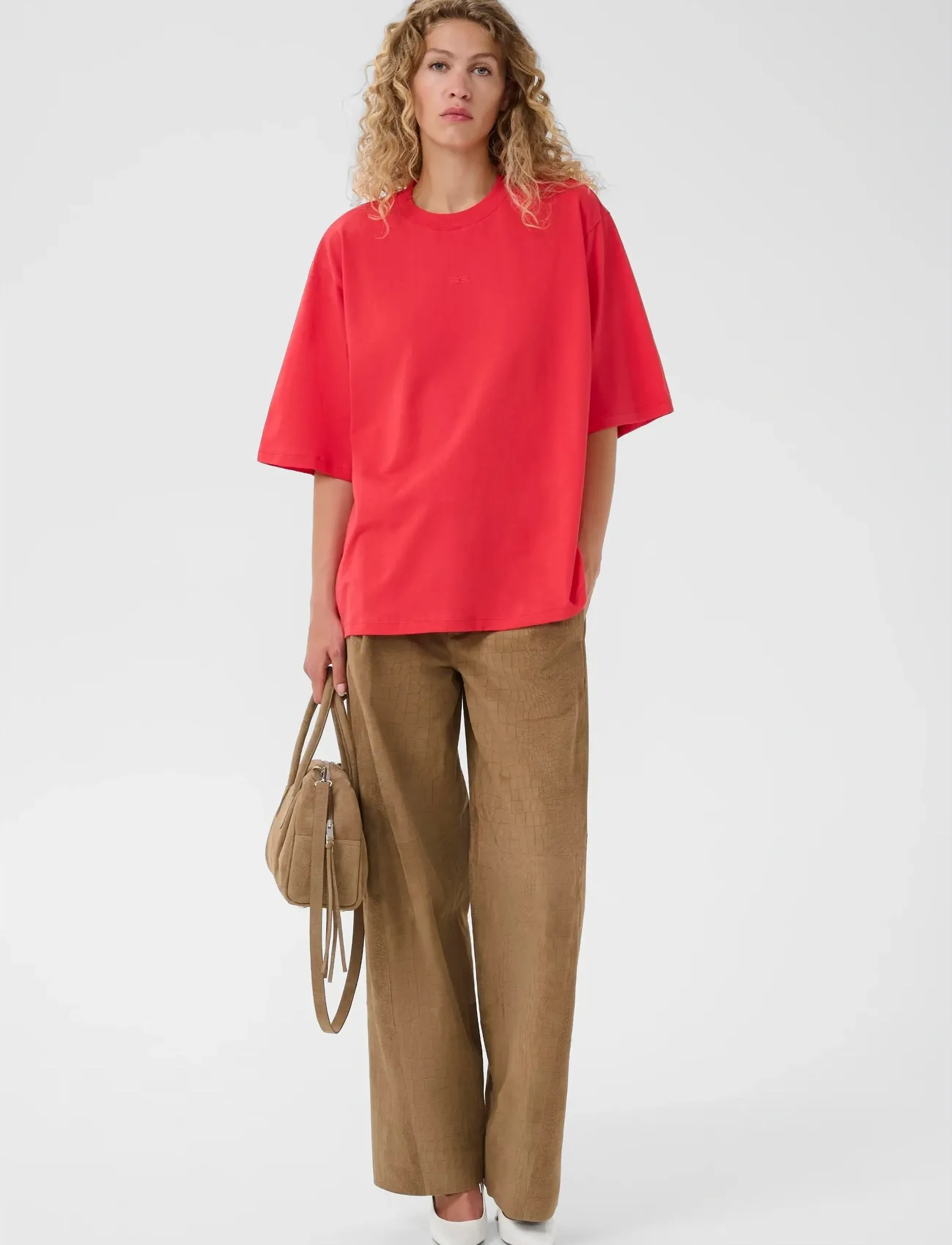 Gestuz - GZtamu tee - t-shirts - tomato - 3