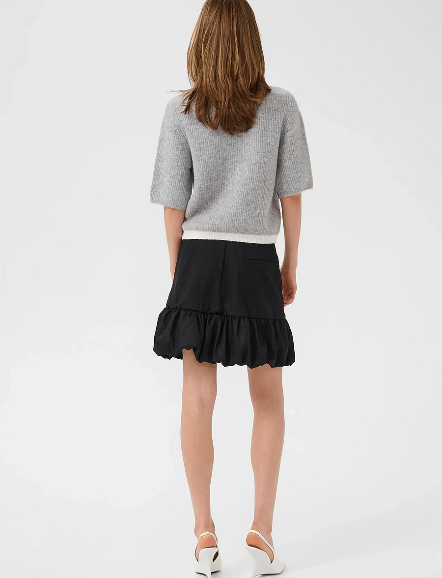 Gestuz - GZalpha contrast cardigan - strickjacken - light grey melange - 4