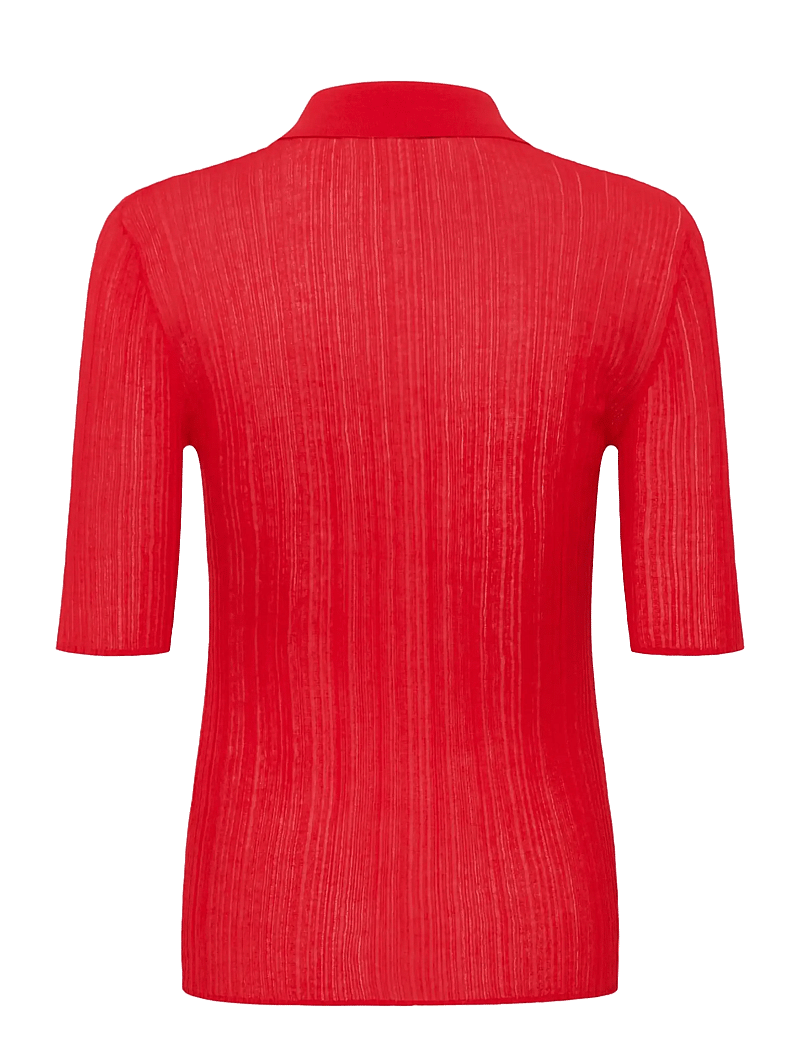Gestuz - GZclene top - poloshirts - tomato - 2