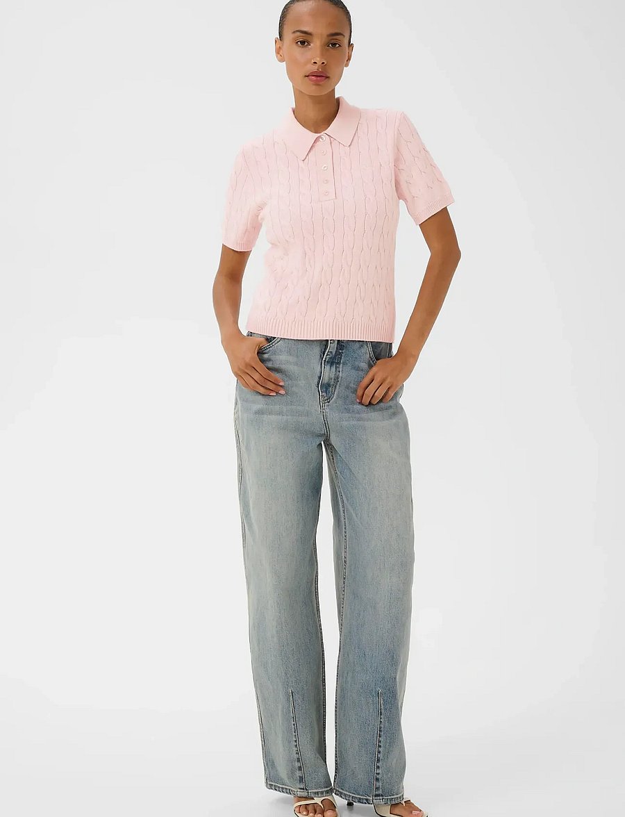 Gestuz - GZthilla polo pullover - striktrøjer - ballet slipper - 3