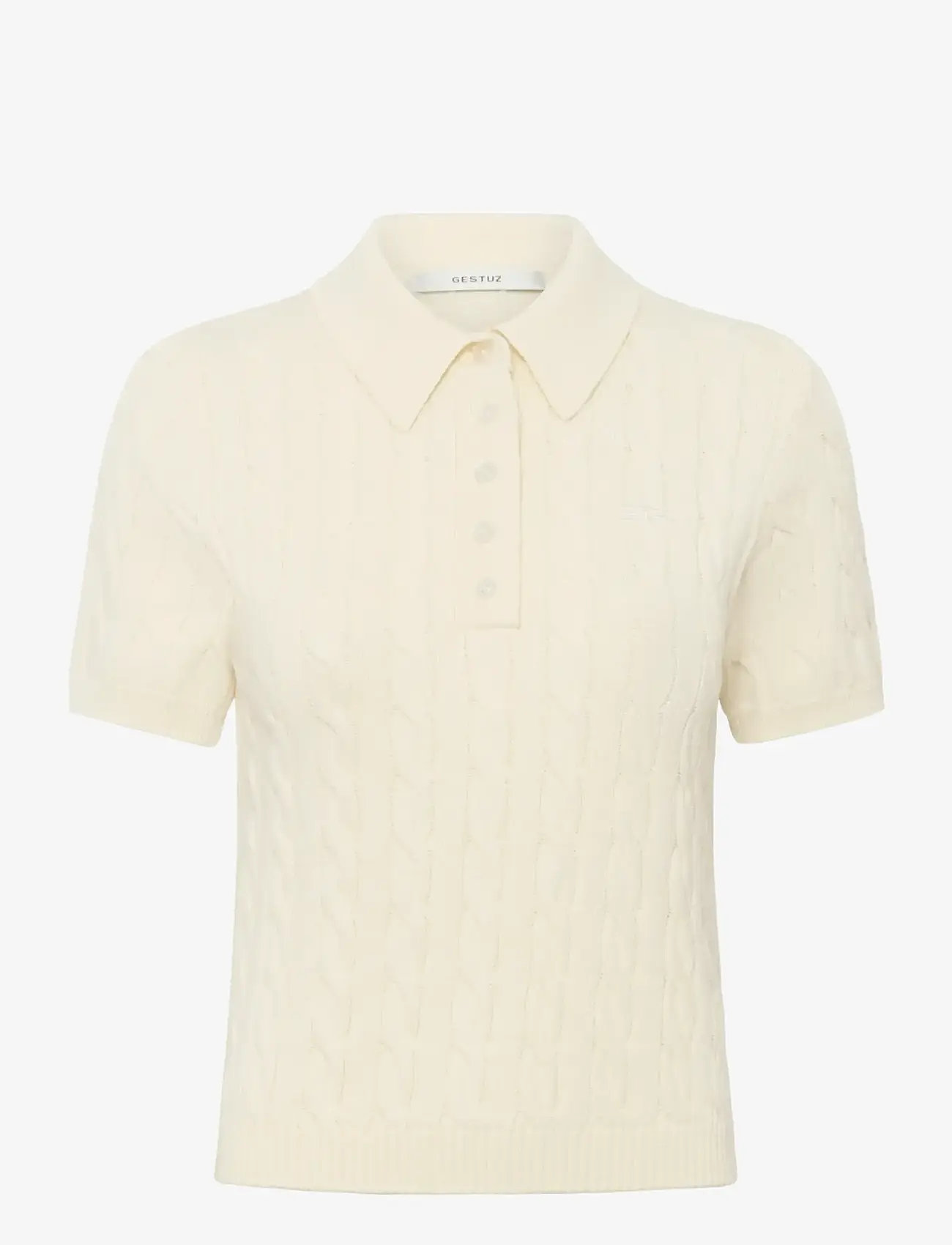 Gestuz - GZthilla polo pullover - jumpers - egret - 1