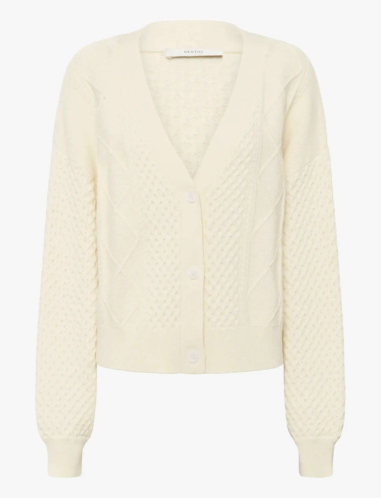 Gestuz - GZthilla cardigan - koftor - egret - 1