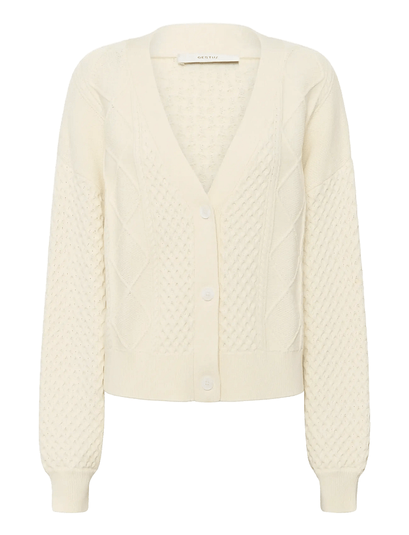 Gestuz - GZthilla cardigan - koftor - egret - 1